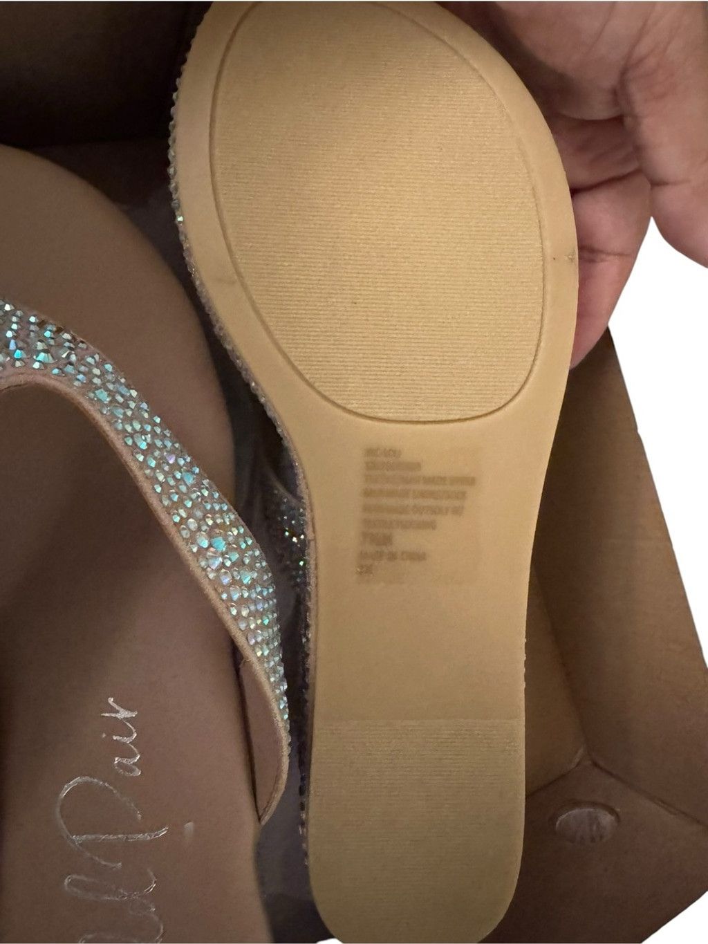 Wild Things Wild Pair Women's Loli Embellished Thong Platform Sandals Size US 7.5 / IT 37.5 - 9 Thumbnail