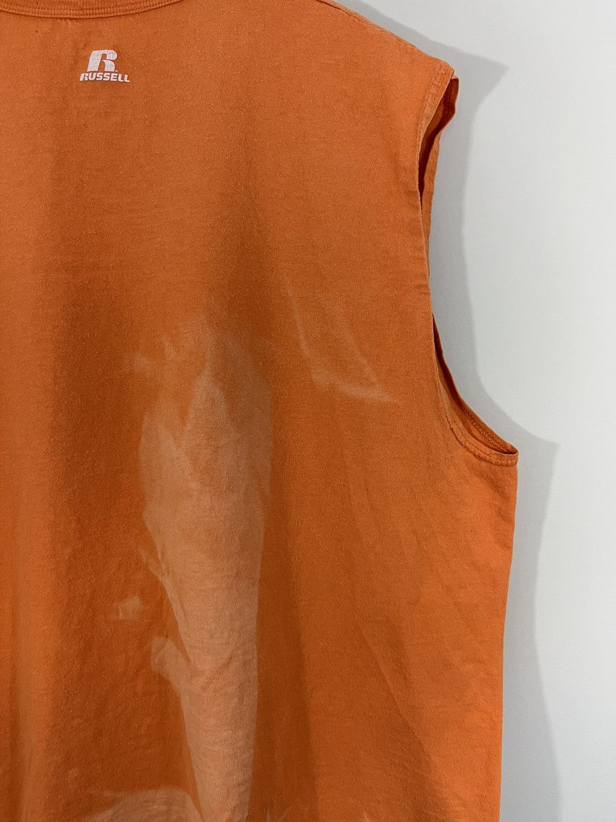 Russell Athletic × Vintage Russell Athletic Sun Faded Blank Basic Sleeveless Shirt Size US XL / EU 56 / 4 - 1 Thumbnail
