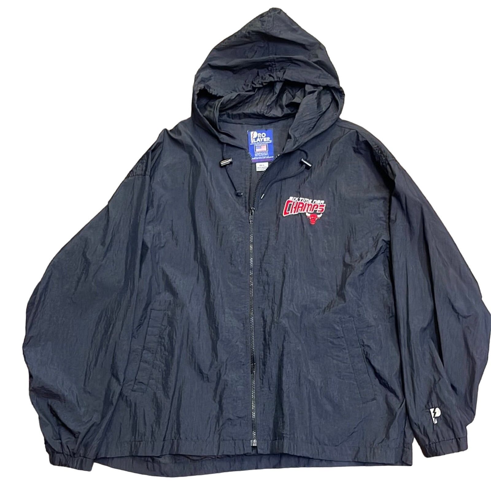 NBA Vintage NBA Chicago Bulls Five-Time Champs Windbreaker L Size US L / EU 52-54 / 3 - 1 Thumbnail