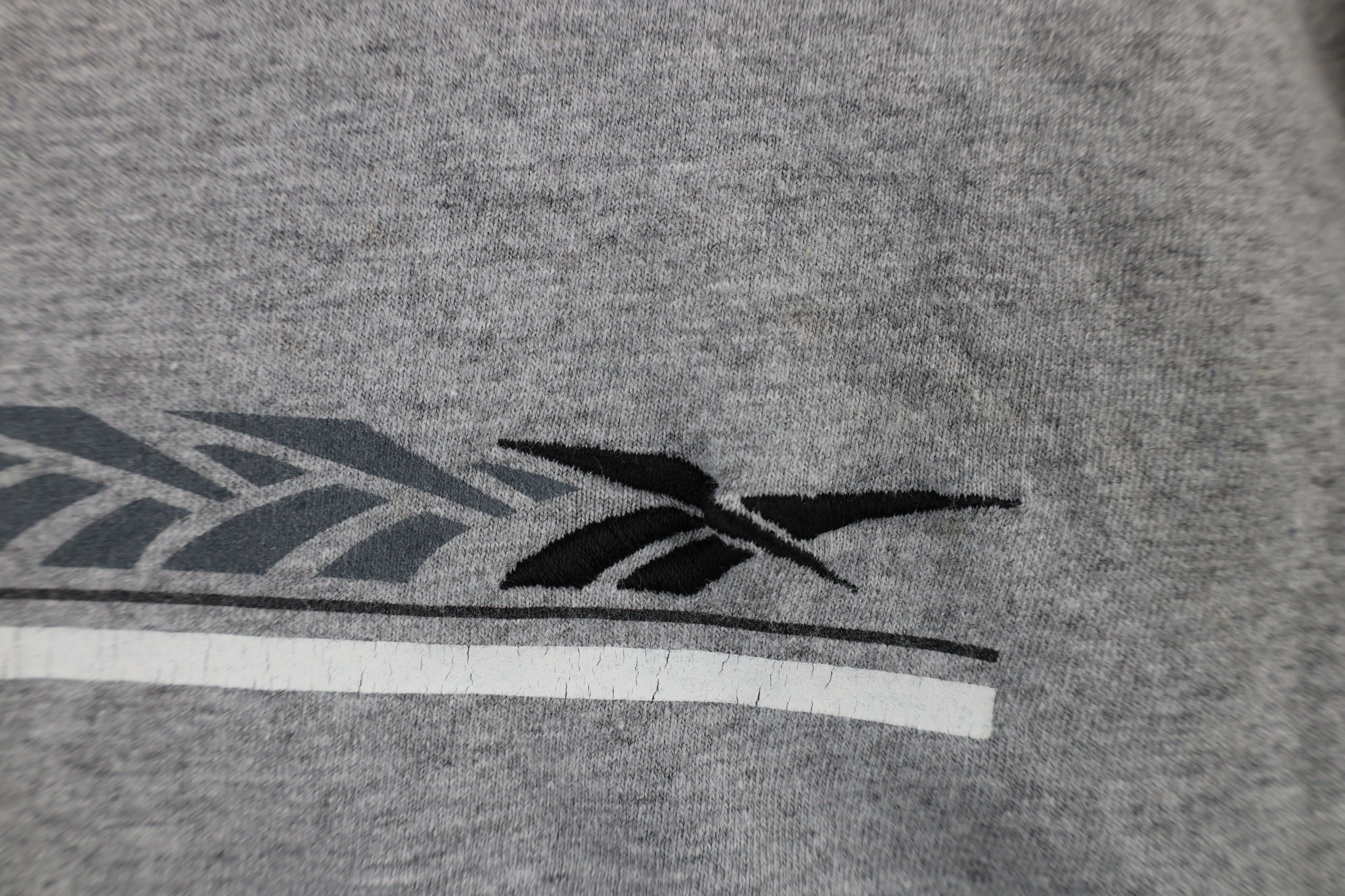 Reebok × Vintage Vintage 90s Reebok Long Sleeve T-Shirt Heather Gray USA Size US M / EU 48-50 / 2 - 6 Thumbnail