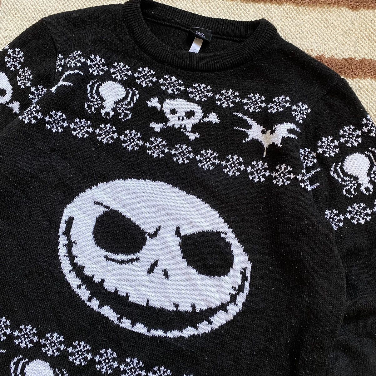 Disney DISNEY THE NIGHTMARE BEFORE CHRISTMAS SKULL KNITTED SWEATER Size US M / EU 48-50 / 2 - 3 Thumbnail