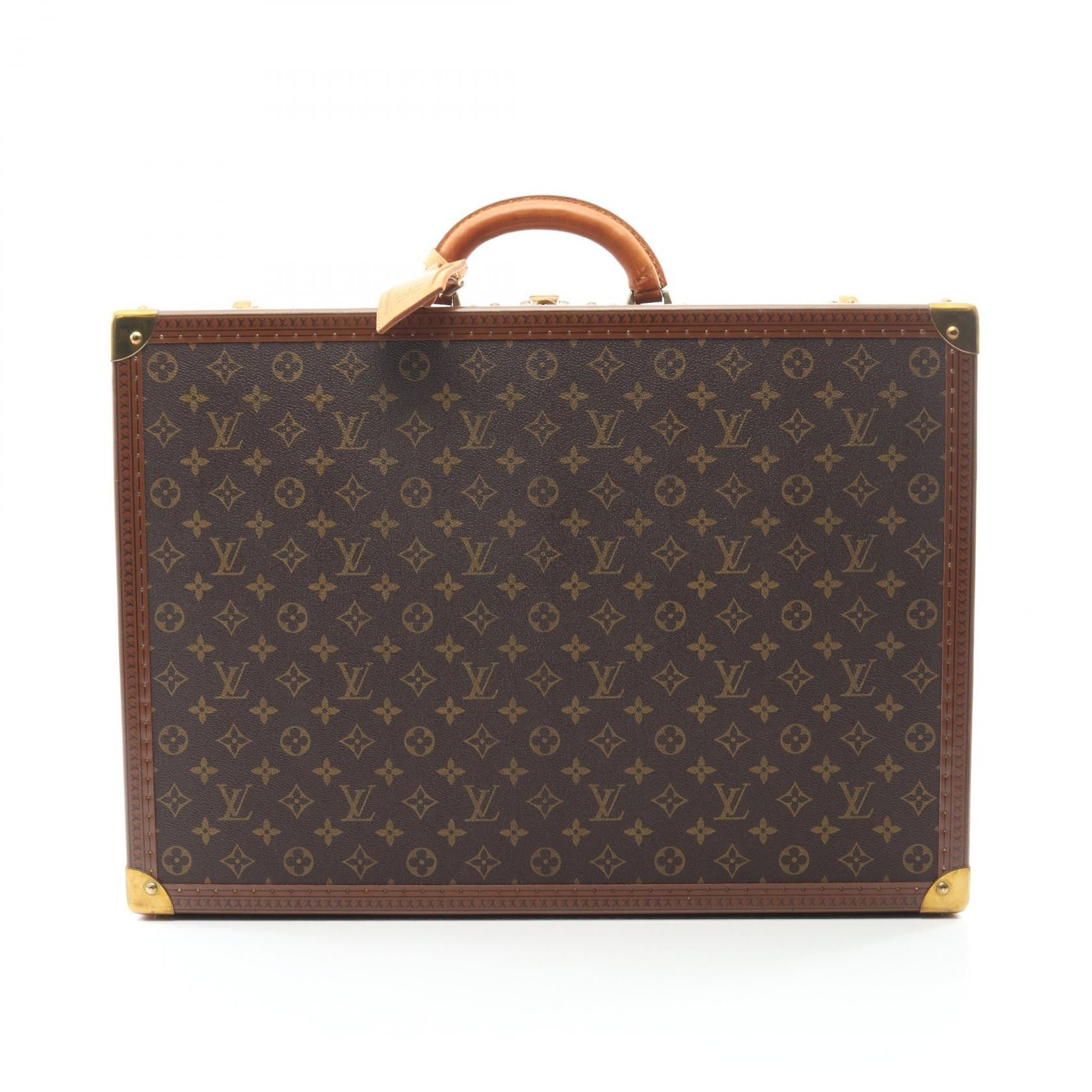 Louis Vuitton Louis Vuitton Louis Vuitton Bisten 55 Monogram Suitcase Textile Travel Bag M21327 DUTY FREE for USA Size ONE SIZE - 1 Thumbnail
