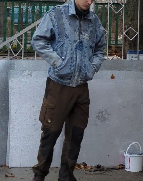 Other Vintage Denim Jacket Washed Multipocket Washed Blue 90s 80s Size US XL / EU 56 / 4 - 2 Thumbnail