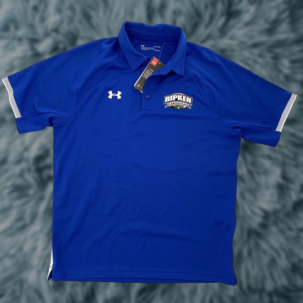 Under Armour Under Armour Ripken Blue Polo Shirt The Experience Men’s Large Golf Athletic Sports Performance New Size US L / EU 52-54 / 3 - 1 Thumbnail
