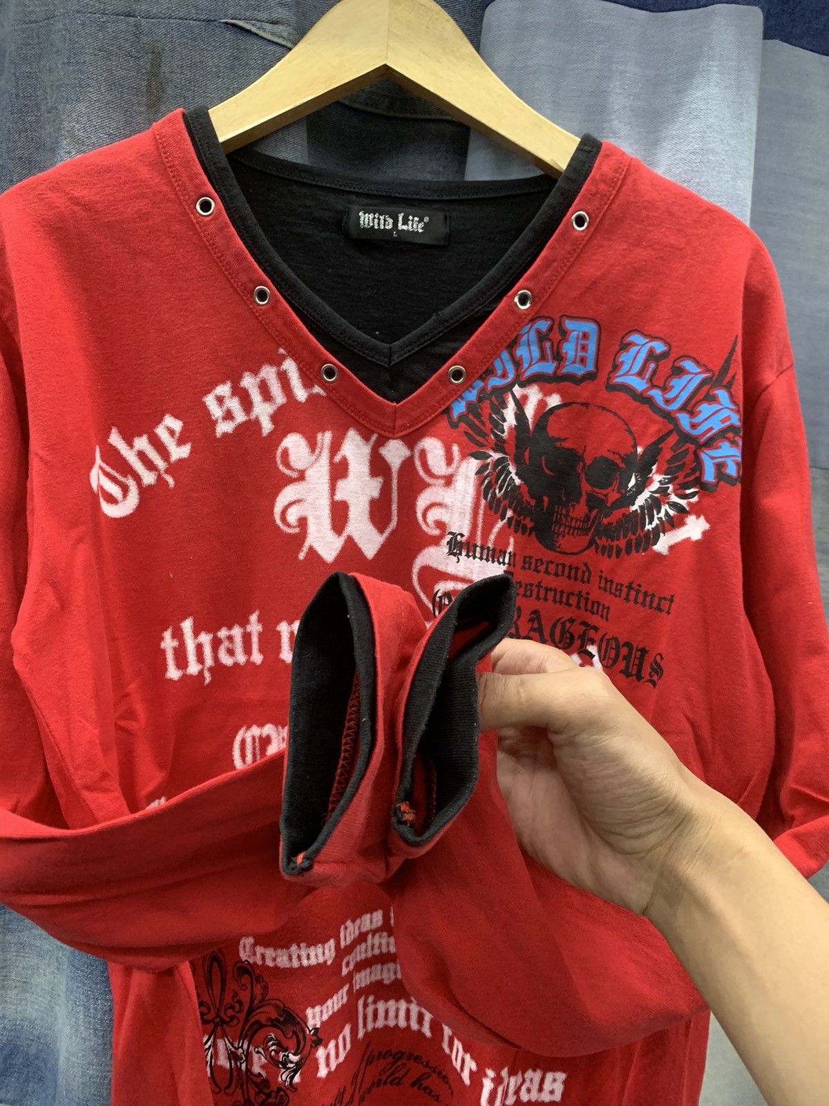 Hysteric Glamour × If Six Was Nine × Japanese Brand WILD life skull punk double layers Size US L / EU 52-54 / 3 - 3 Thumbnail