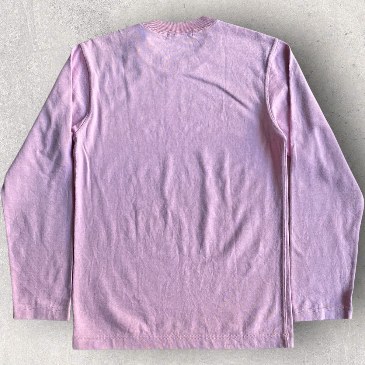 Comme des Garcons Pale Pink Crew Neck L/S Size US S / EU 44-46 / 1 - 4 Thumbnail