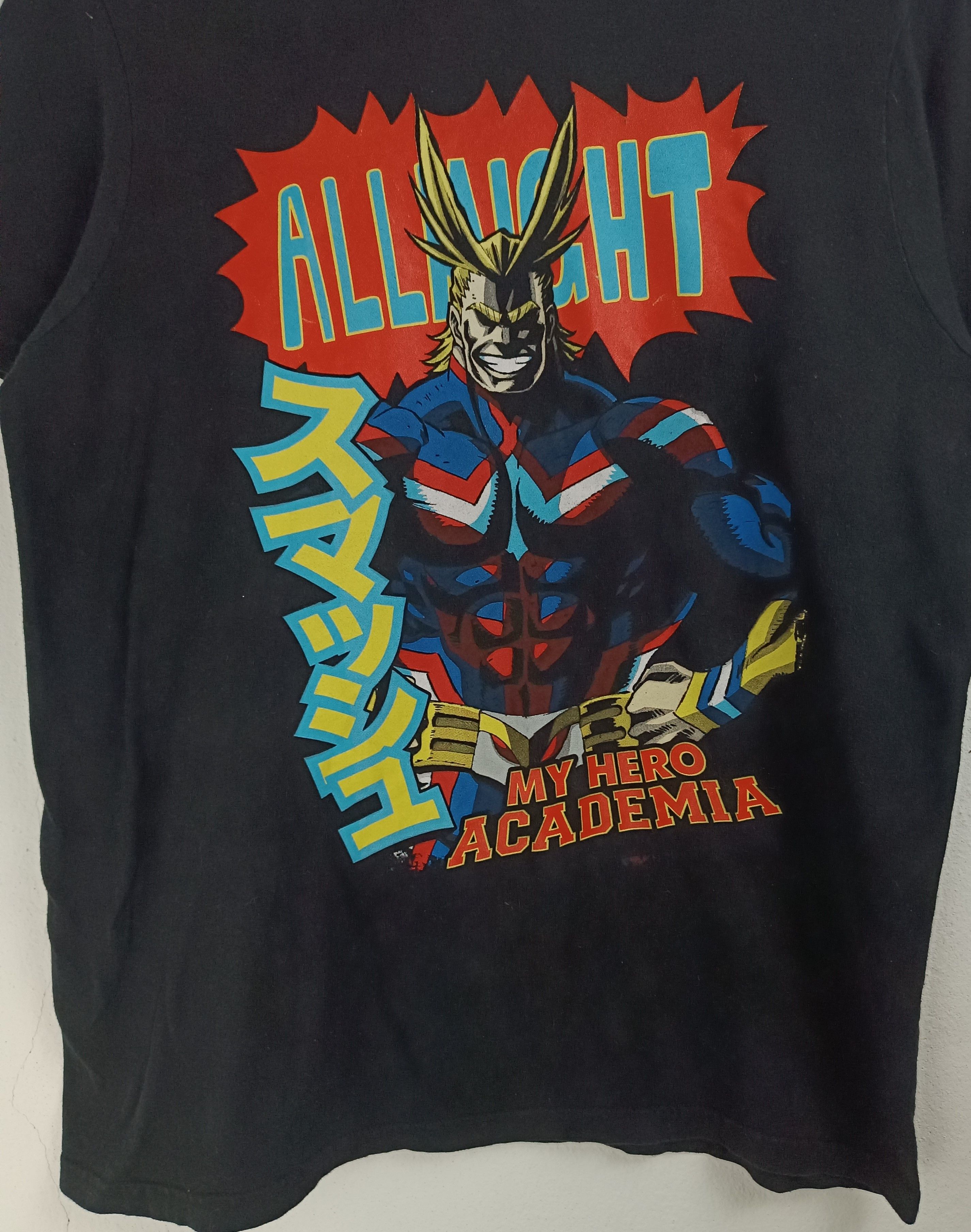 Anime VINTAGE MY HERO ACADEMIA ALL MIGHT TEE deku naruto one piece Size US M / EU 48-50 / 2 - 10 Thumbnail