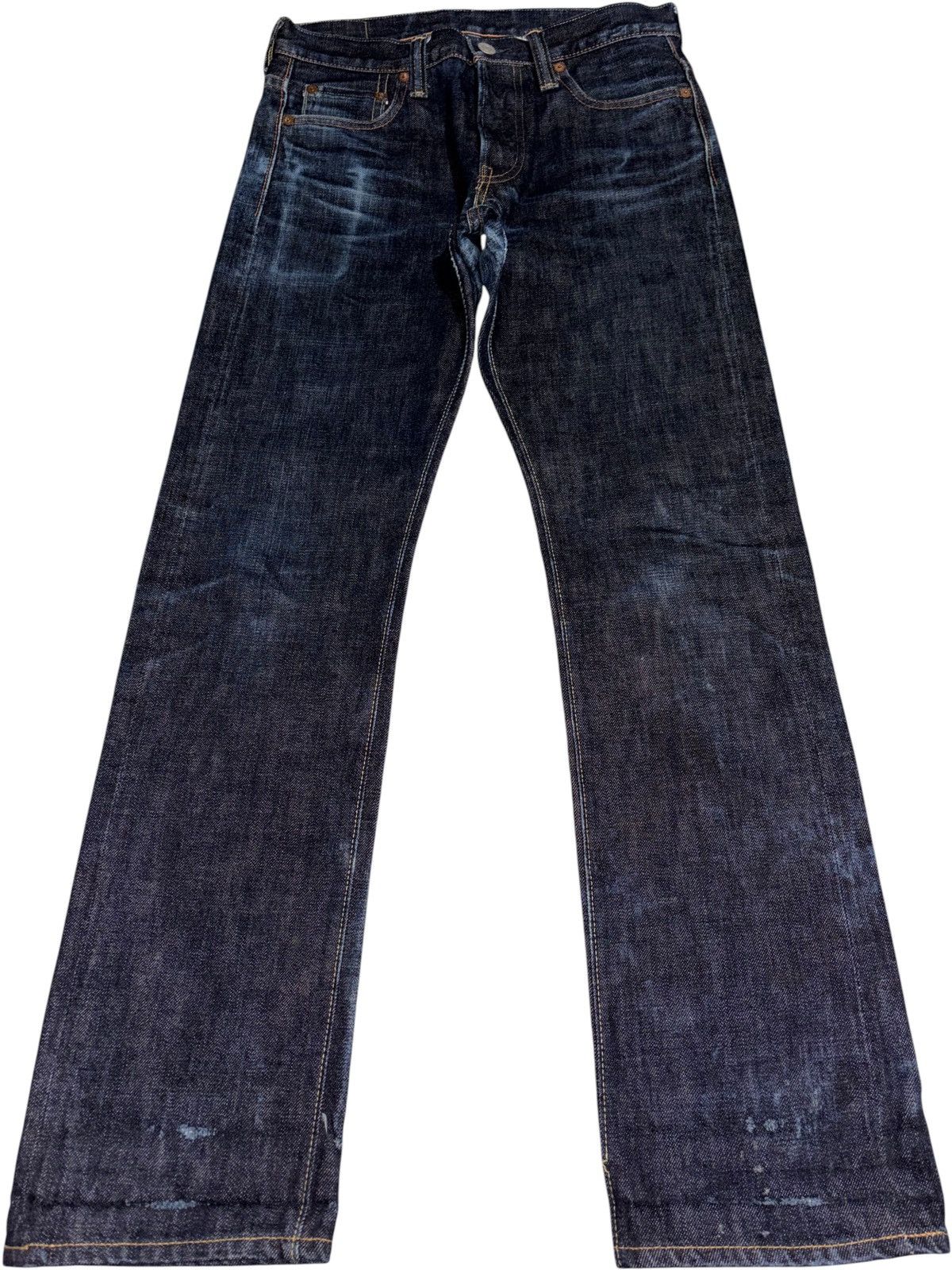 Blue In Green × Full Count & Co. FULLCOUNT X BLUE IN GREEN Selvedge Denim Japanese Whiskered Size US 28 / EU 44 - 2 Thumbnail