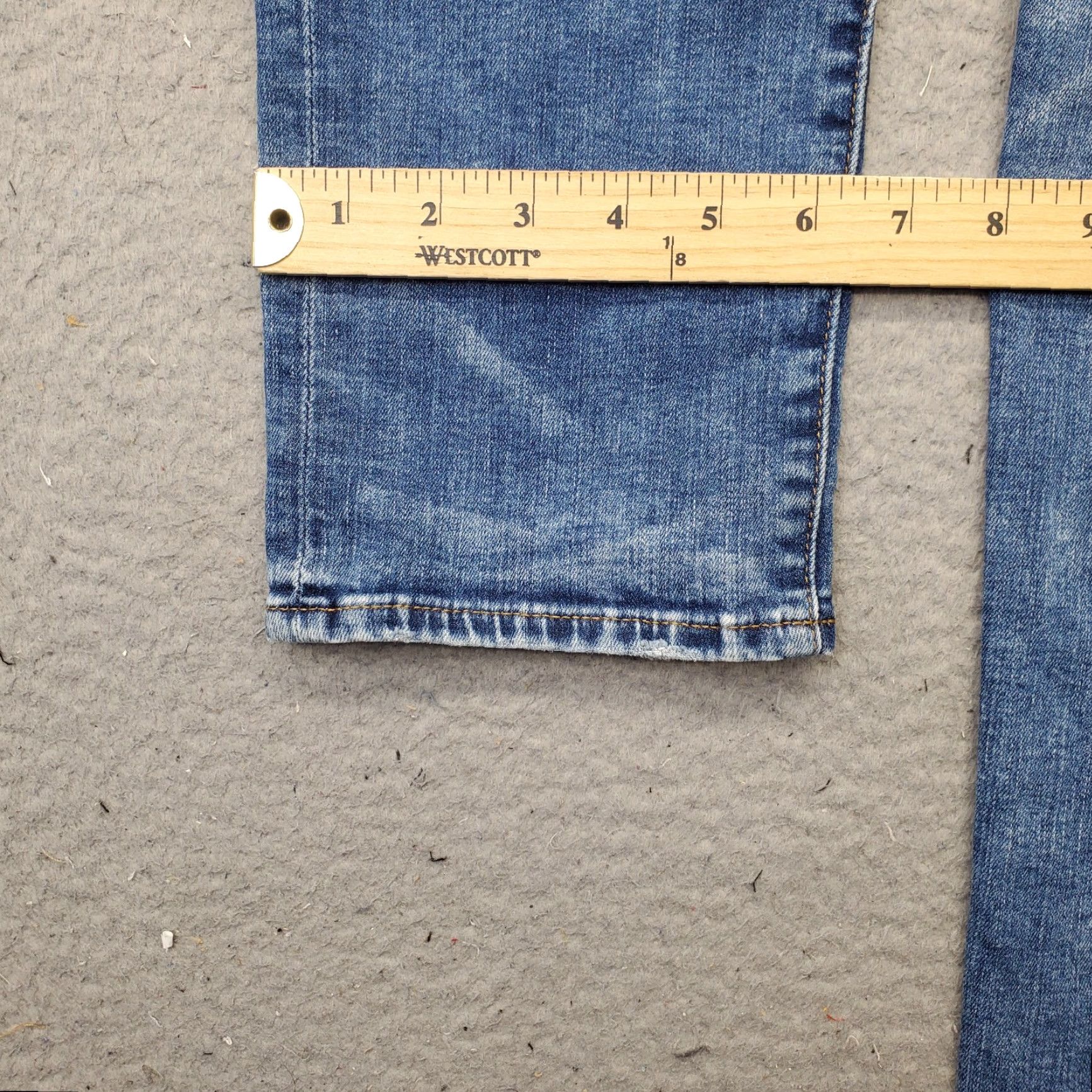 American Eagle Outfitters American Eagle Outfitters Jeans Womens 29x30 Blue Denim Distressed Straight 5-Pocket Regular Size 29 WW Womens Stock〜 Size 29" - 5 Thumbnail