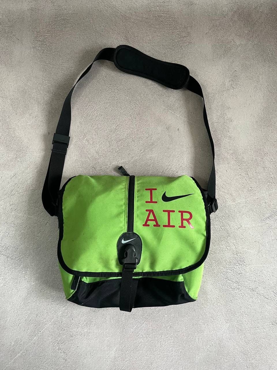 Nike Y2K Drill Vintage Avant Garde Distressed Sling Bag in Green, Men's