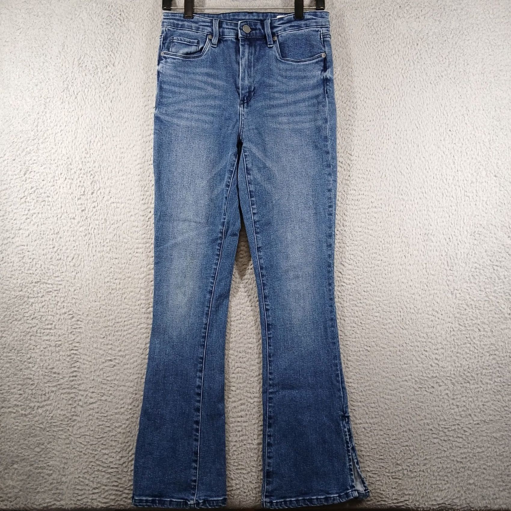 Vintage BLANKNYC x Free People The Hoyt High-Rise Mini Flare Jeans - Blue Size 27" / US 4 / IT 40 - 2 Thumbnail