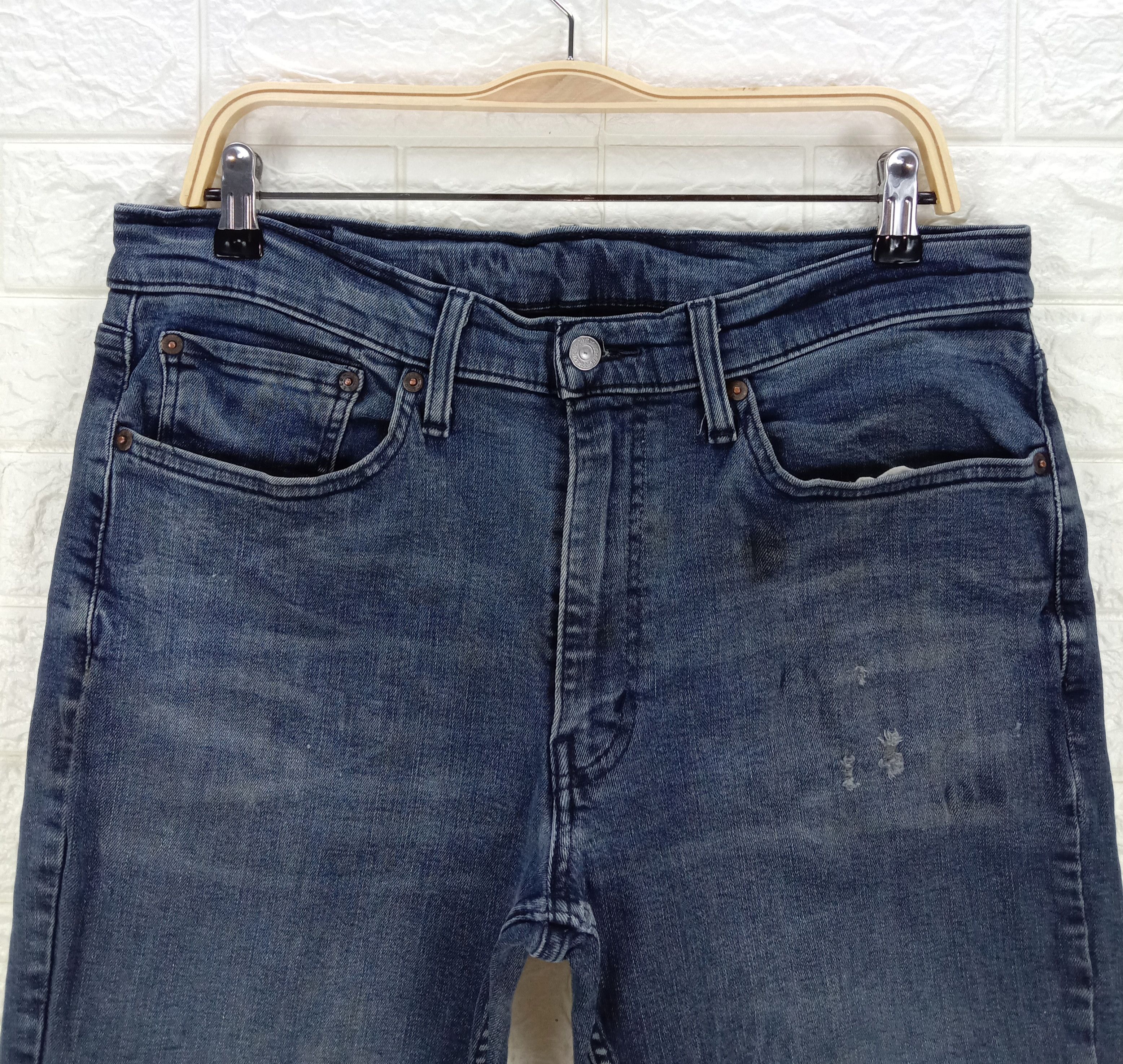 Levi's Vintage Levi's 514 Jeans Slim Straight Distressed Denim Size US 34 / EU 50 - 2 Thumbnail