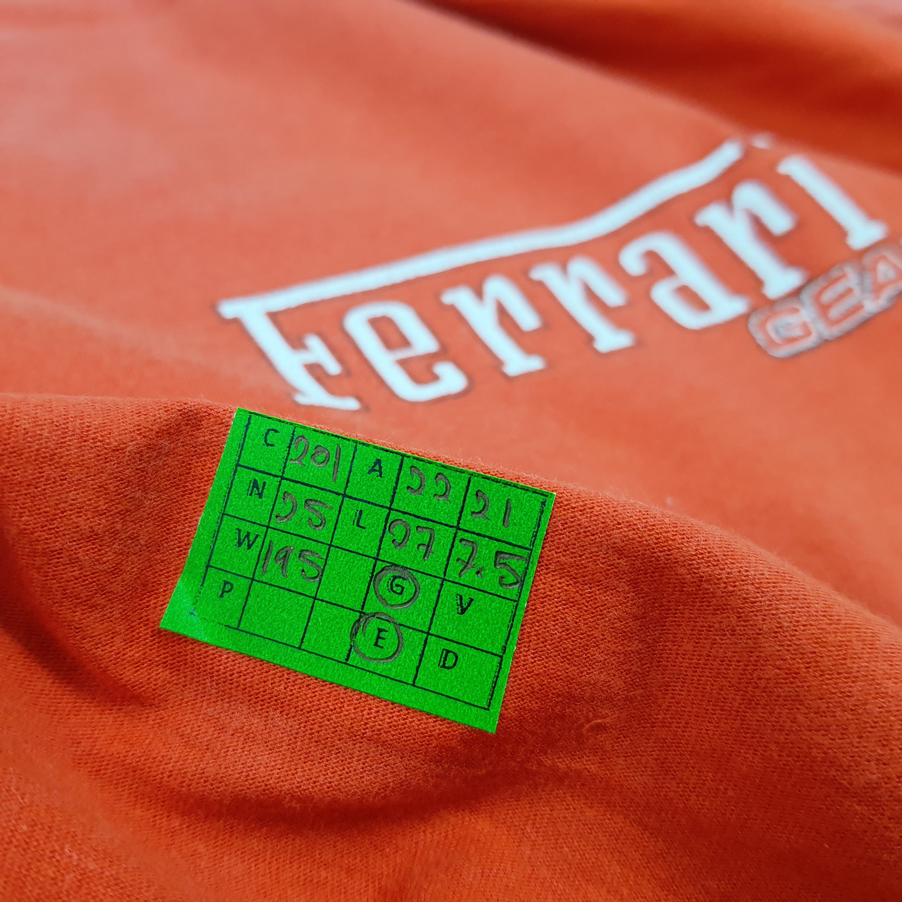 Ferrari × Vintage Vintage Ferrari Gear Motorsports Tshirt Size US L / EU 52-54 / 3 - 6 Thumbnail