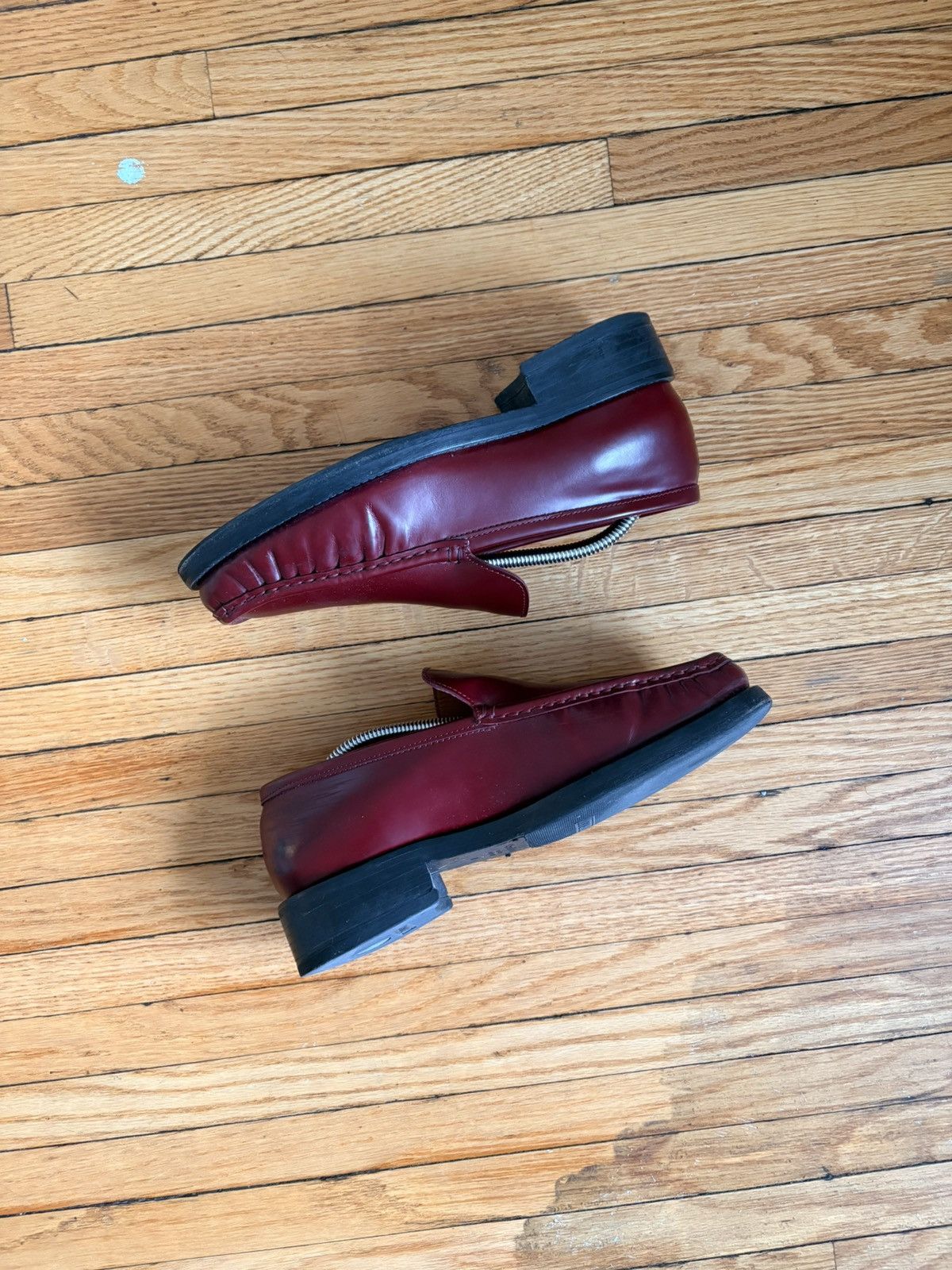 Acne Studios Acne Studios Leather Loafers (Maroon) Size US 8 / EU 41 - 2 Thumbnail