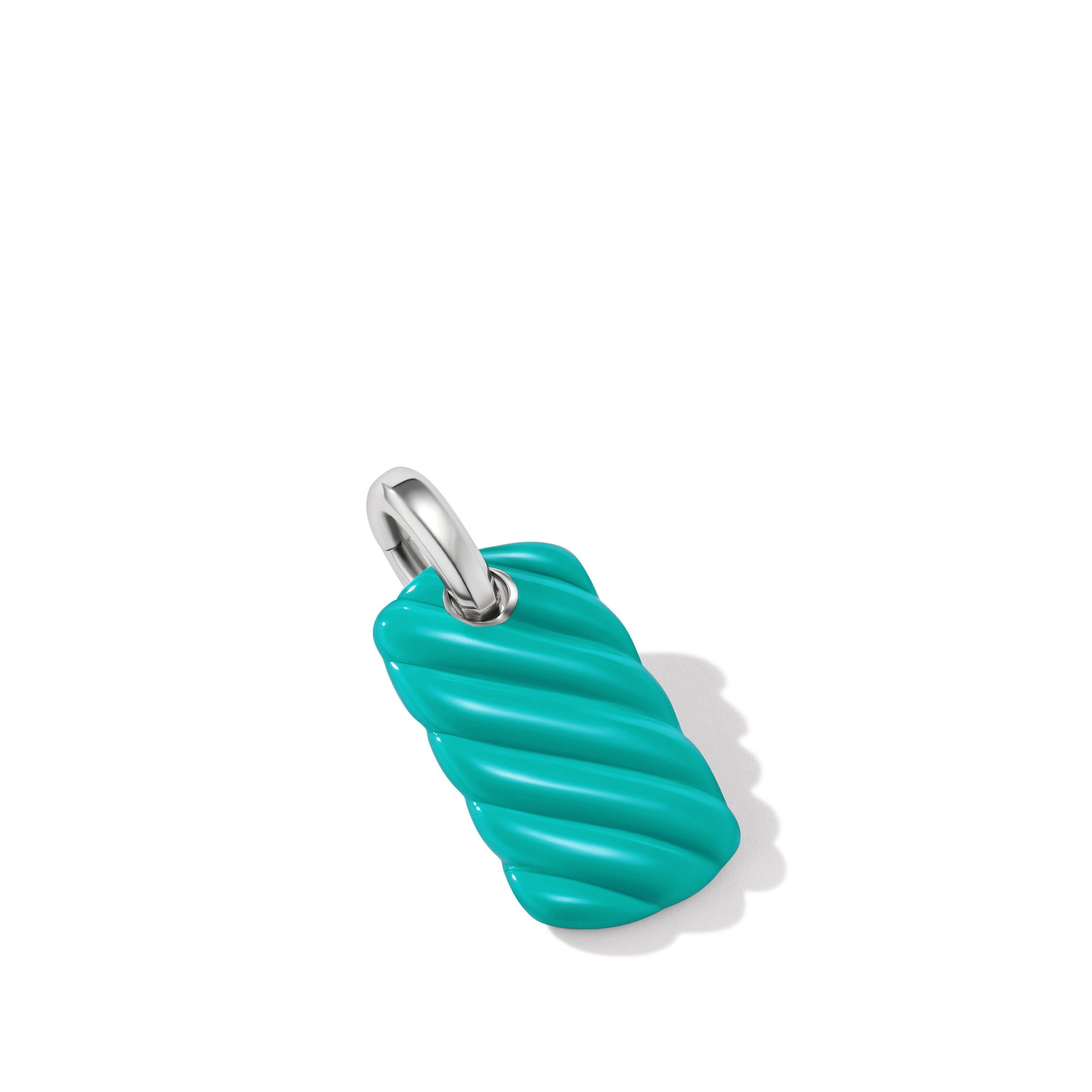 o1w1db10525 D17955 Sculpted Cable Color Tag in Turquoise