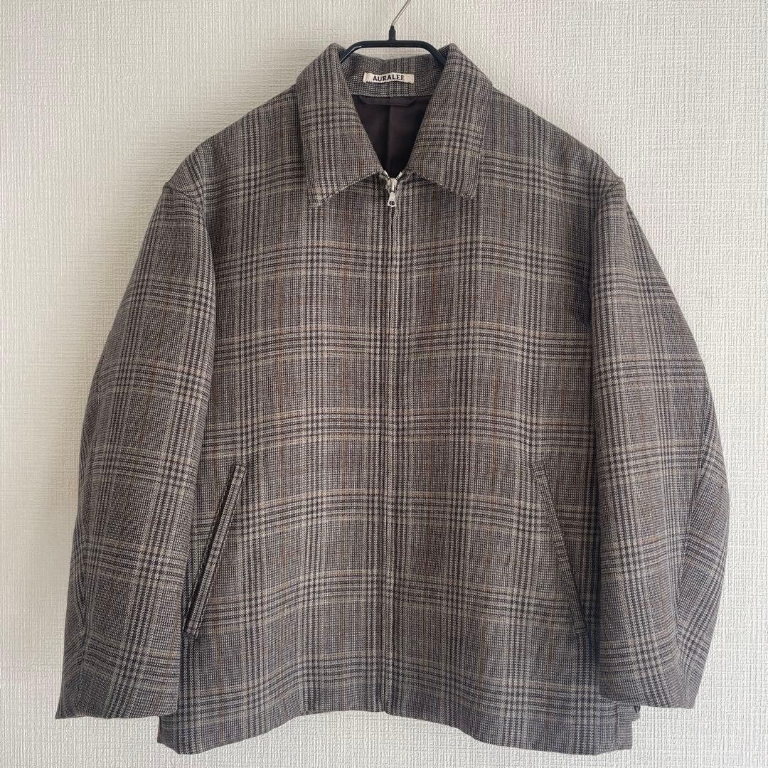 Auralee AURALEE DOUBLE-SIDED CHECK ZIP BLOUSON JACKET Gray 3 Size US S / EU 44-46 / 1 - 1 Thumbnail