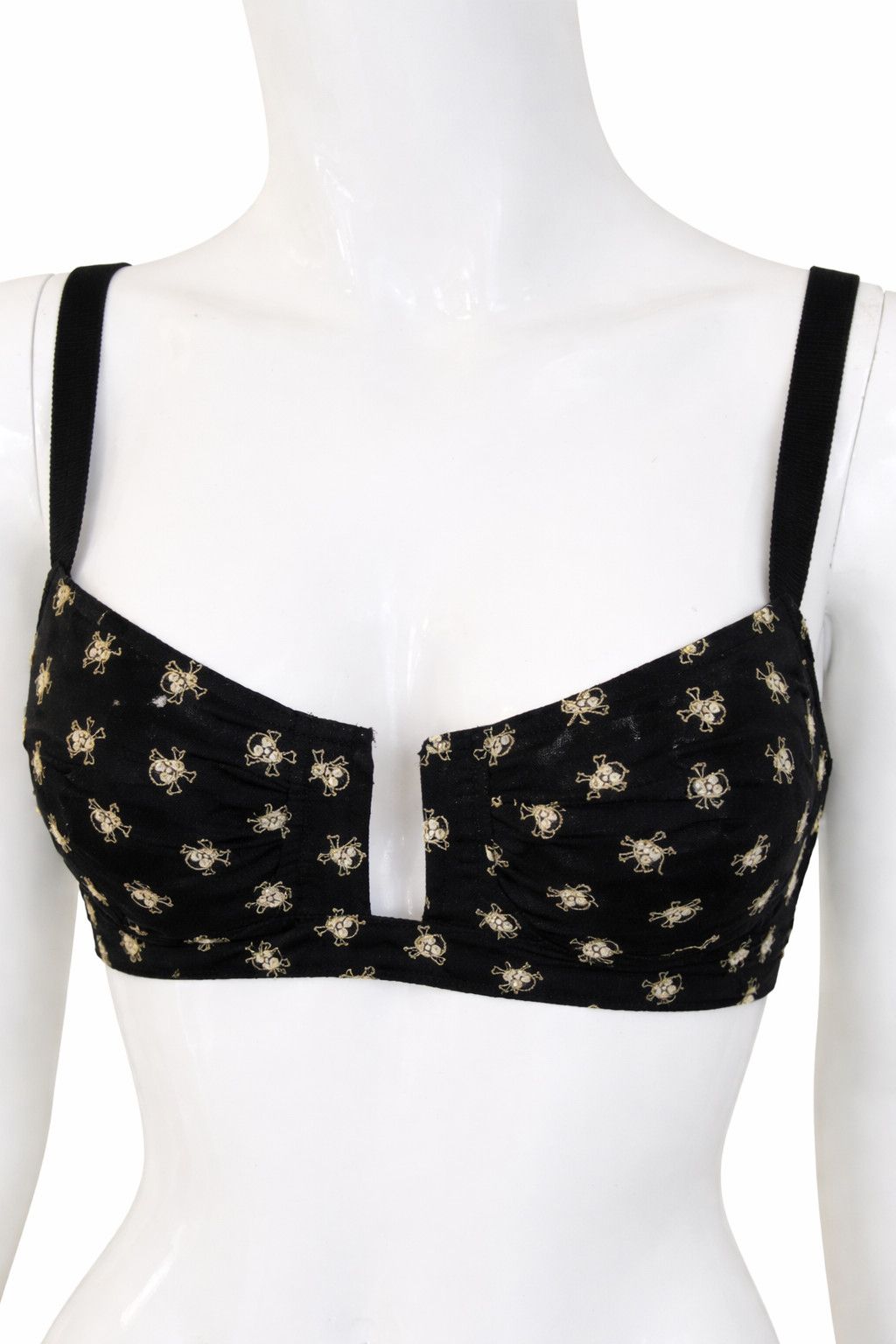 Jean Paul Gaultier Jean Paul Gaultier Skull Bustier Corset Crop Bra Top Size M / US 6-8 / IT 42-44 - 1 Thumbnail
