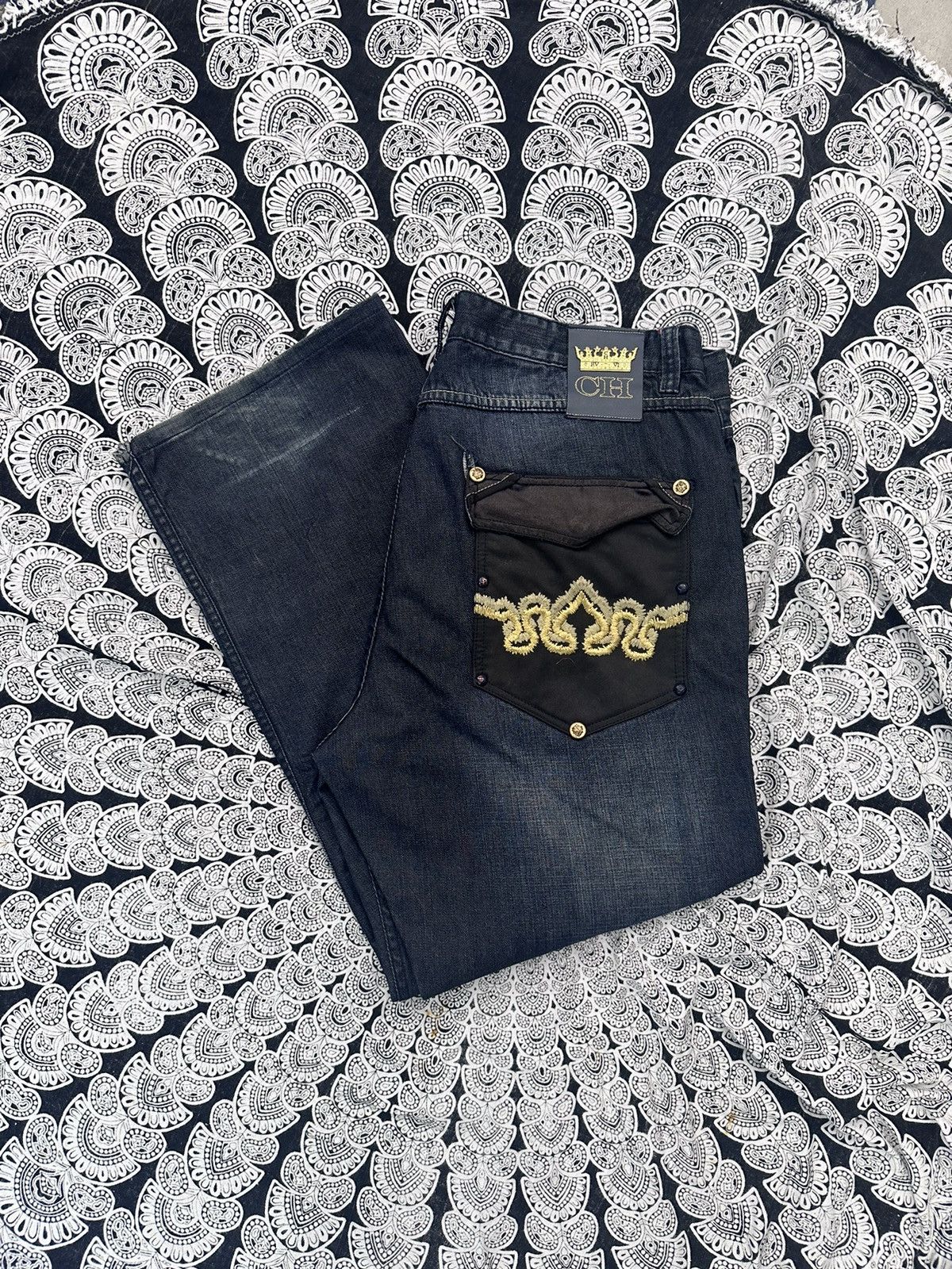Other Black Crown Royal Jeans Size US 42 / EU 58 - 1 Thumbnail