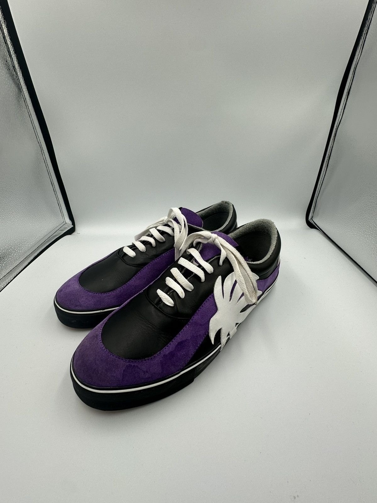 Palm Angels Palm Angles, Vulc Palm Low Purple White Size US 13 / EU 46 - 3 Thumbnail