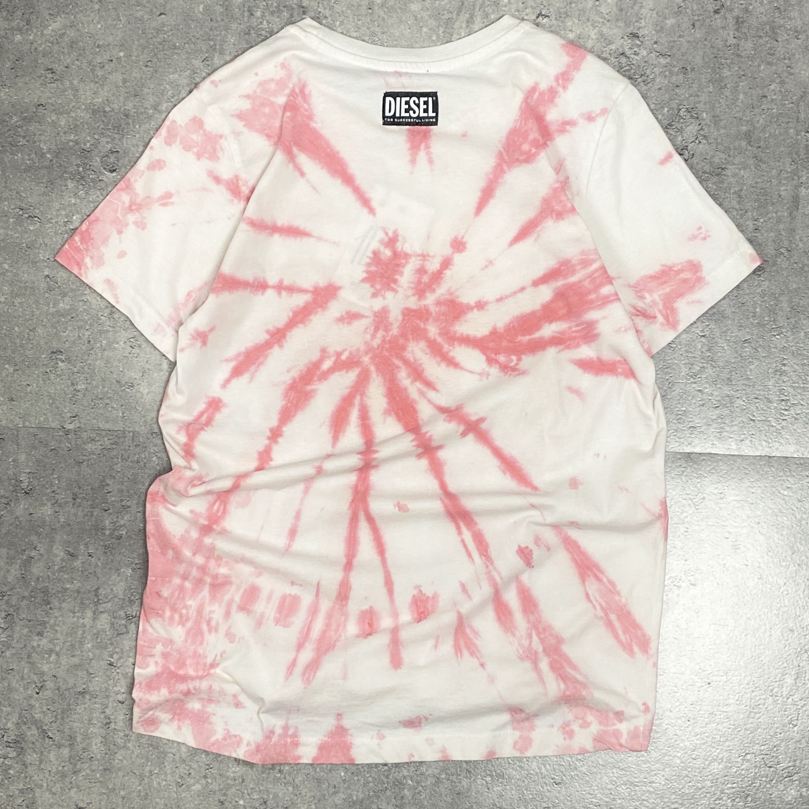 Diesel Diesel tie dye white pink t-shirt - S/M Size M / US 6-8 / IT 42-44 - 2 Thumbnail