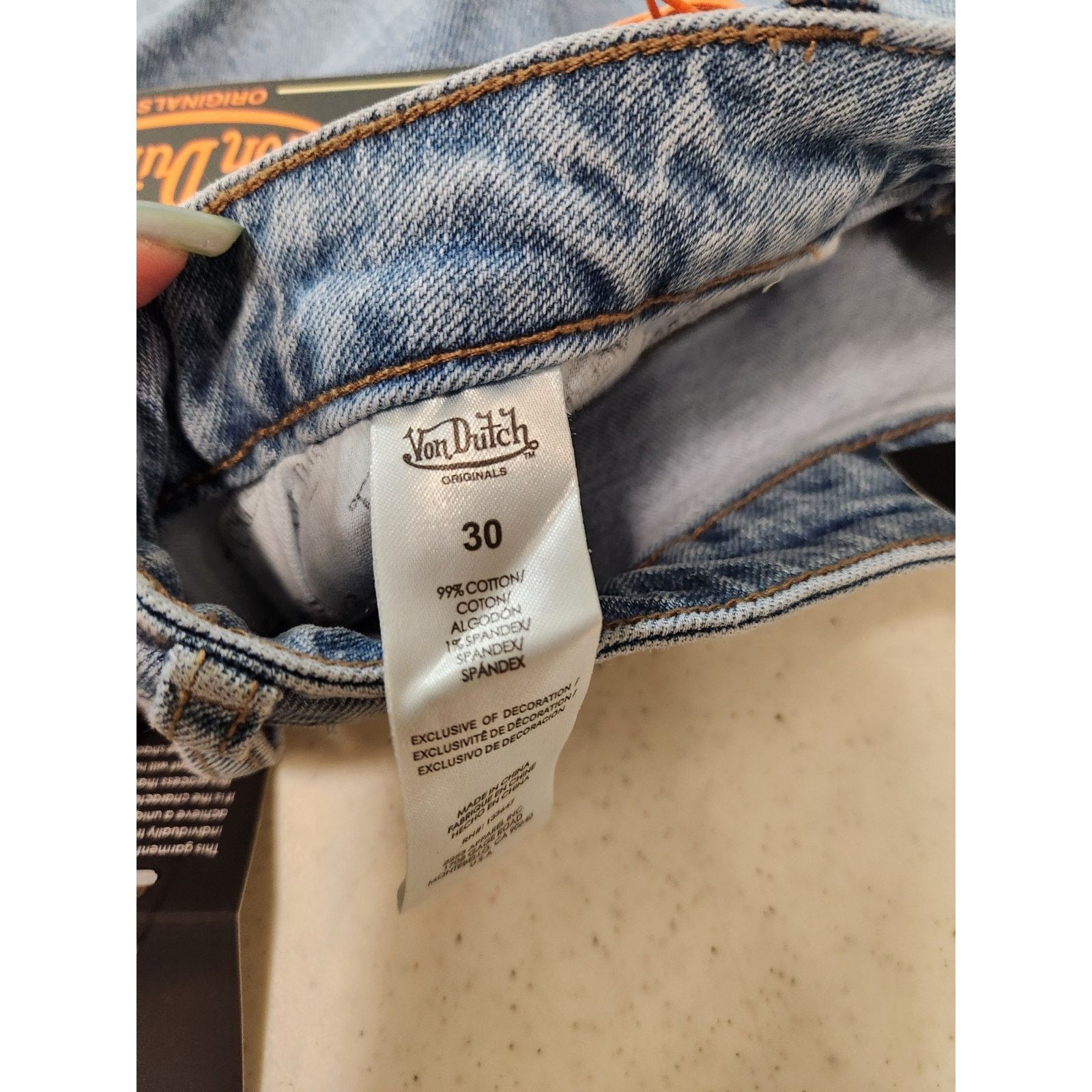 Von Dutch Von Dutch Y2K Logo Patch Wide Leg Jeans Streetwear Size 30 Size 30" / US 8 / IT 44 - 8 Thumbnail