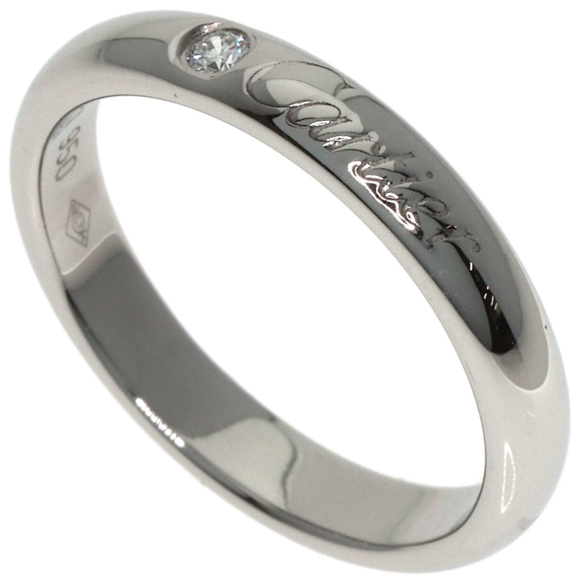 Cartier Cartier C de Diamond Ring #47 Platinum PT950 Women's CARTIER Size ONE SIZE - 1 Thumbnail