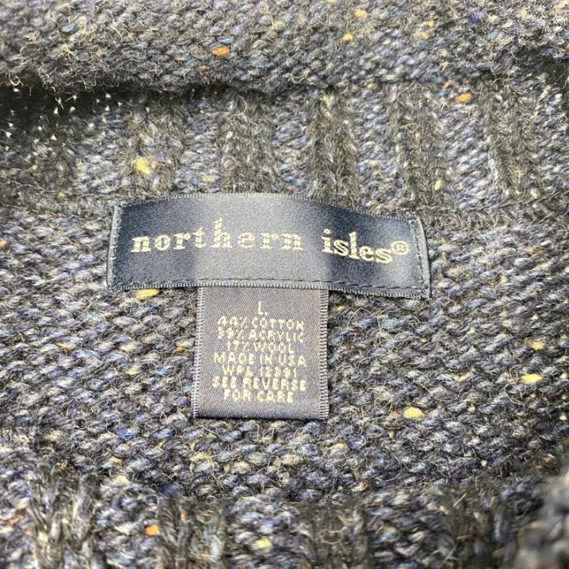 Vintage VINTAGE Northern Isles Wool Blend Rolled Neck Sweater Men's Large 90s Y2K USA Size US L / EU 52-54 / 3 - 6 Thumbnail
