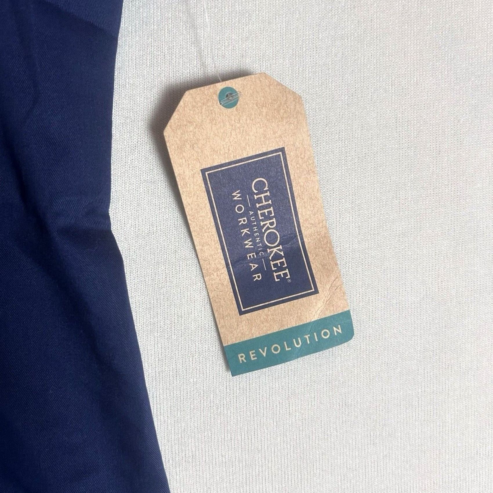 Cherokee Cherokee Scrub Top Blue 2XS Women Flawed Pockets Modern Classic Medical Size XXS / US 00 / IT 34 - 5 Thumbnail
