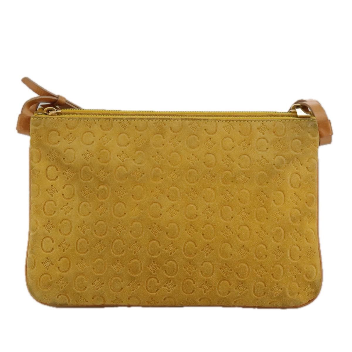 Celine CELINE C Macadam Canvas Shoulder Bag Yellow Size ONE SIZE - 3 Thumbnail