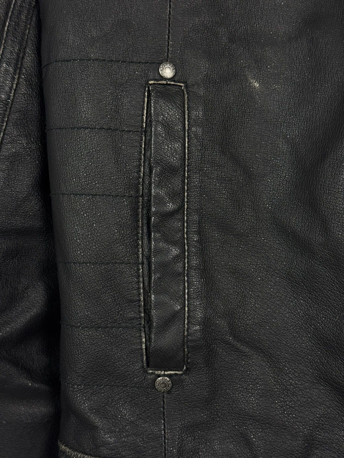Guess Y2K Distressed Guess Bike Leather Jacket Size US M / EU 48-50 / 2 - 10 Thumbnail
