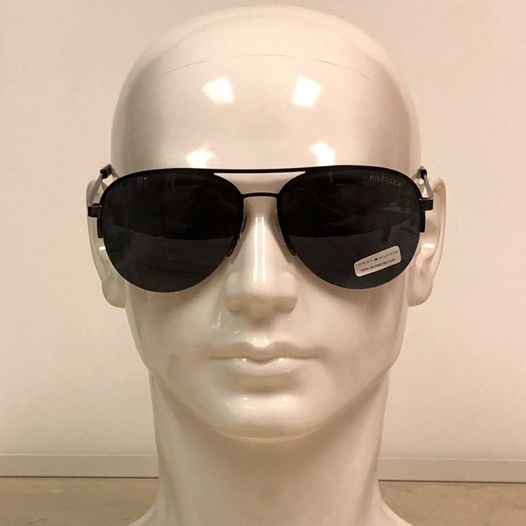 Tommy Hilfiger Tommy Hilfiger Black Aviator Sunglasses Size ONE SIZE - 1 Thumbnail
