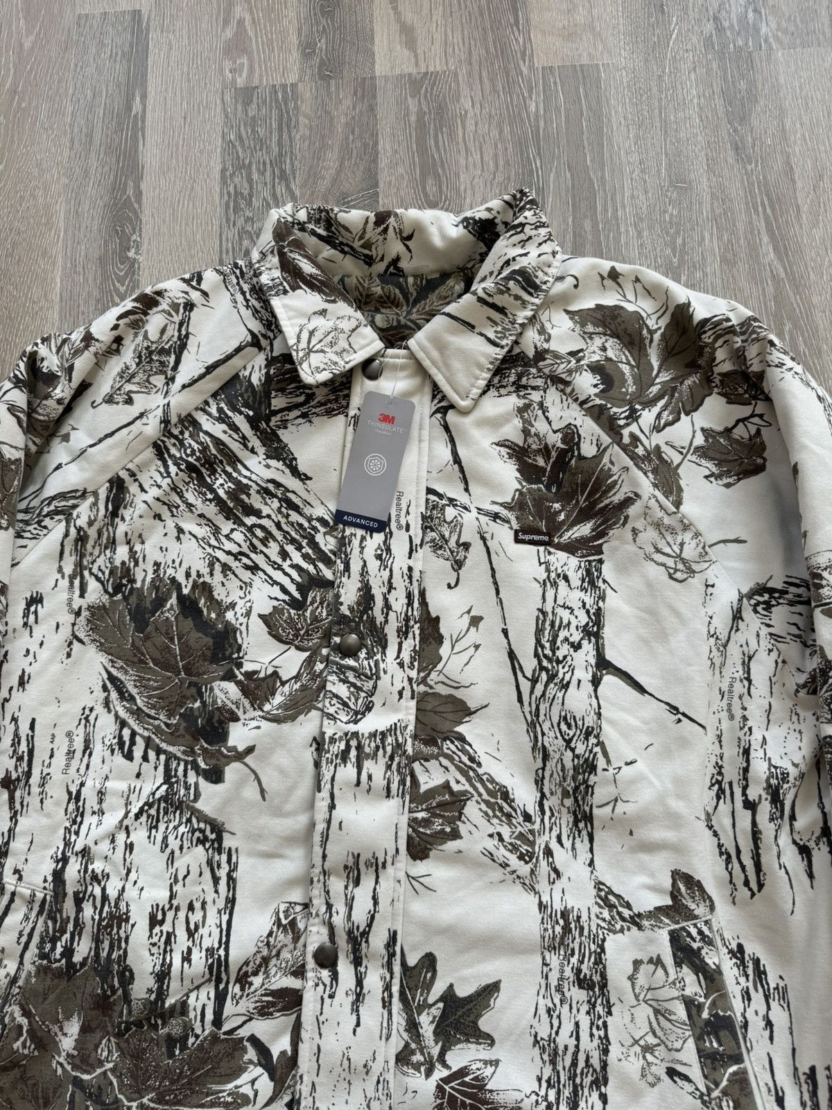 Supreme Supreme Realtree Reversible Quilted Work Jacket Snow Camo