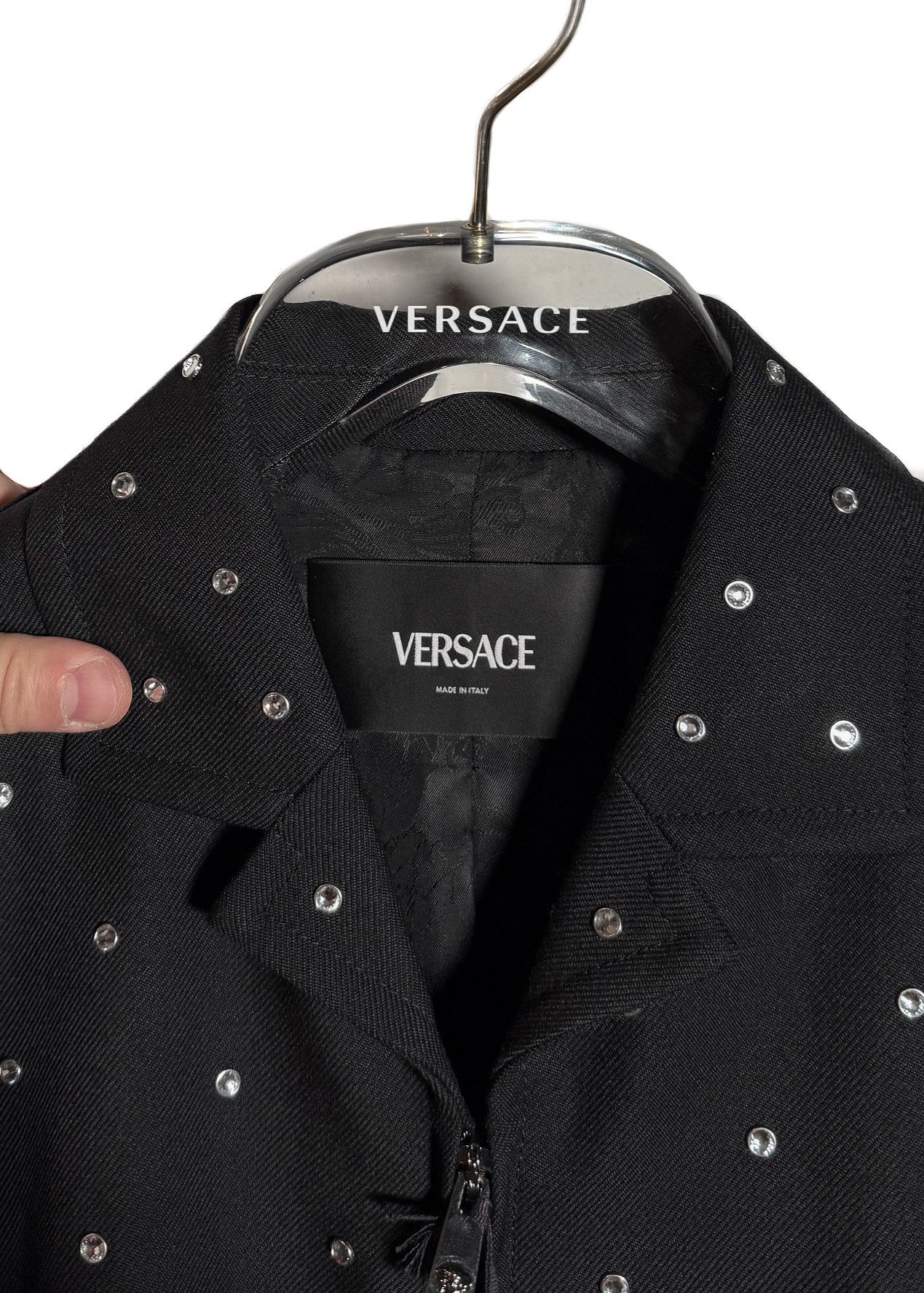 Versace Versace Crystal Ciello Stellato Black Cavallery Jacket Size US S / EU 44-46 / 1 - 3 Thumbnail