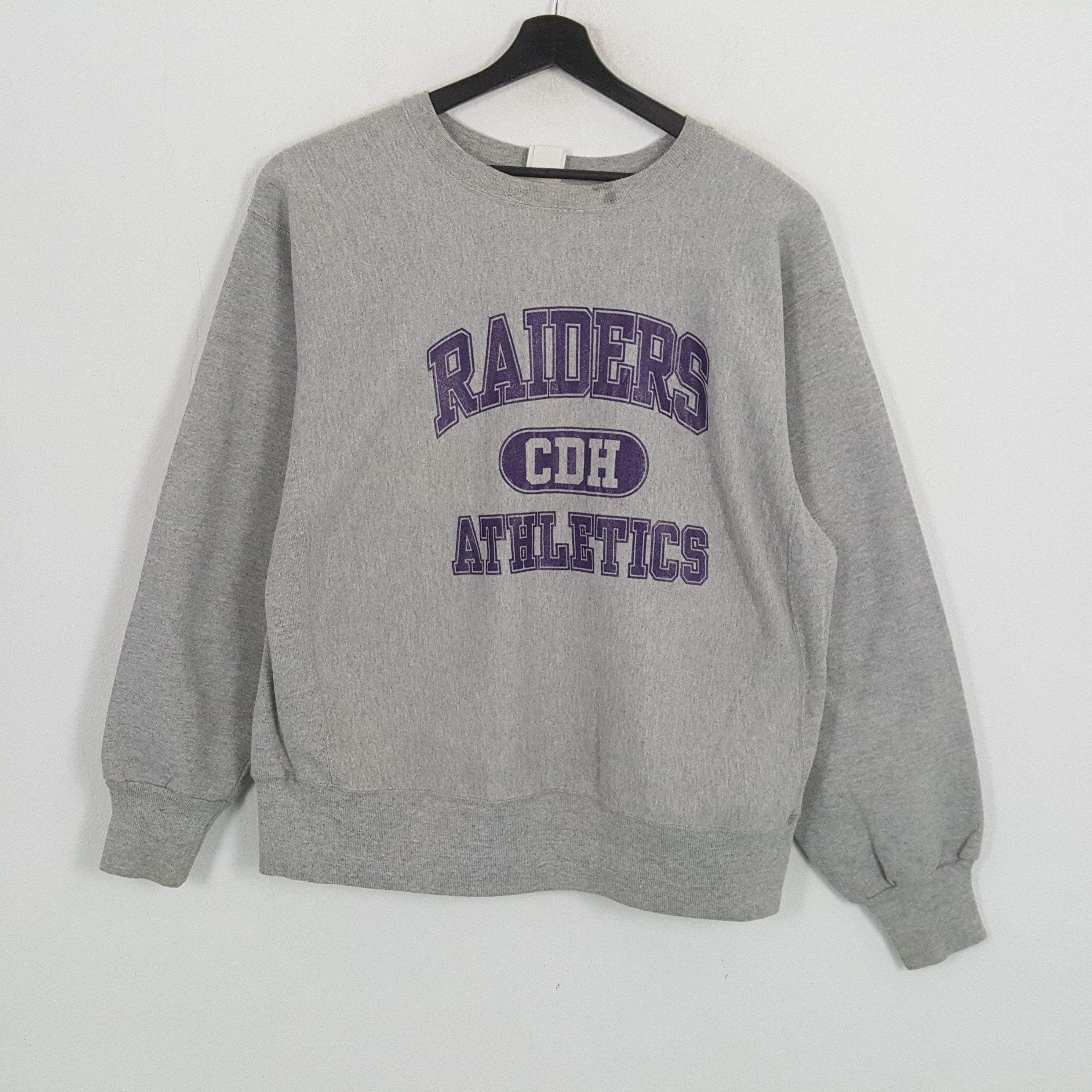 Vintage RAIDERS ATHLETICS Center Design Sweatshirt Size US XL / EU 56 / 4 - 1 Thumbnail