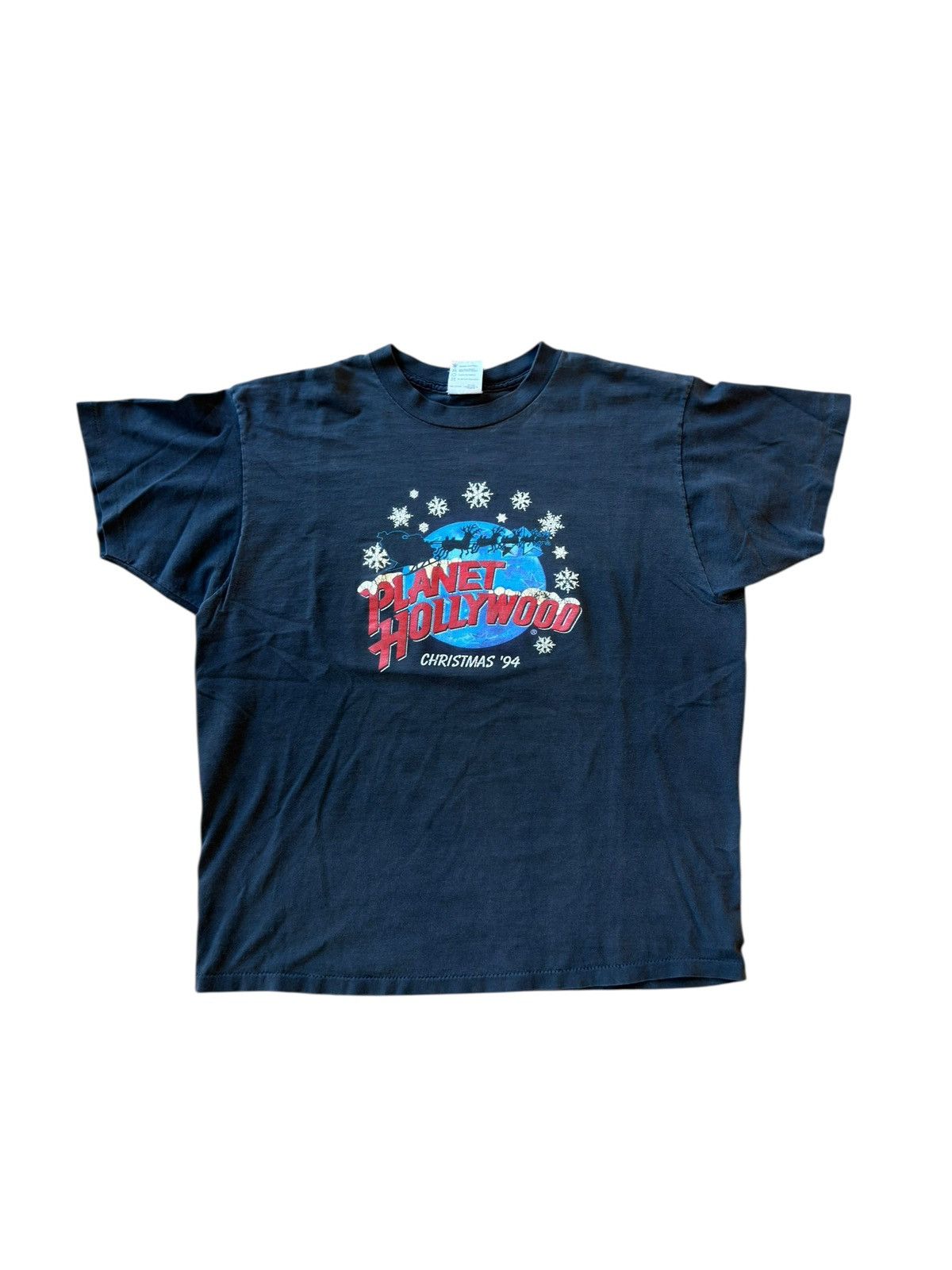 *RARE* VINTAGE 90s DEMNA STYLE PLANET HOLLYWOOD FADED TEE