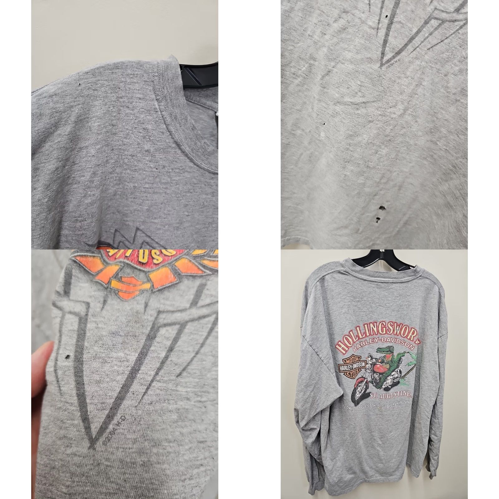 Harley Davidson Vintage Harley Davidson Tribal Long Sleeve Shirt - 2XL - Motorcycle - Unisex Adult Size US XXL / EU 58 / 5 - 8 Thumbnail