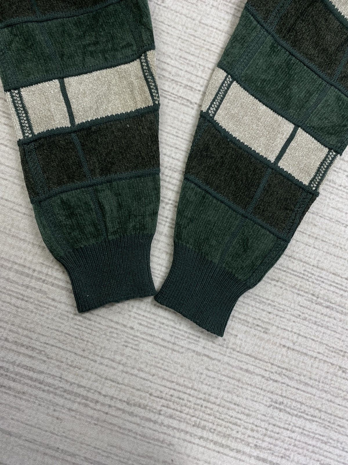 Lindbergh Vintage Lindbergh Patchwork Knit Sweatshirt Size US L / EU 52-54 / 3 - 5 Thumbnail