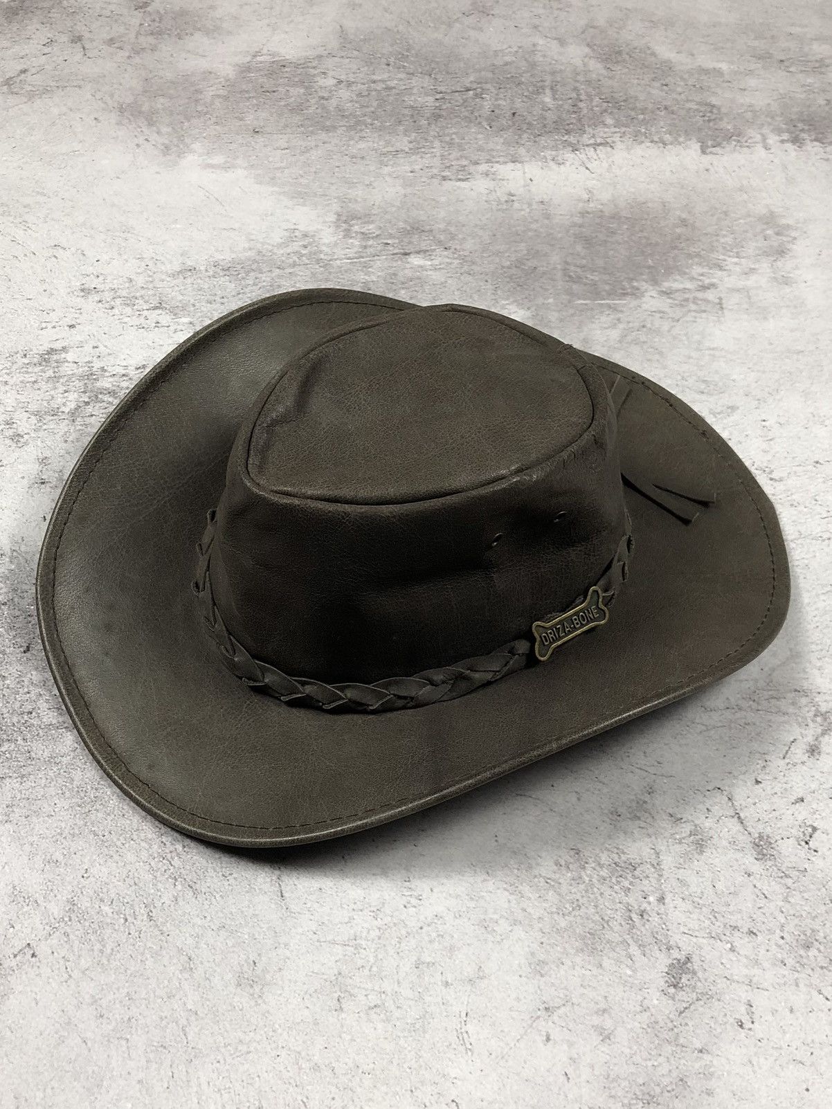 Genuine Leather Driza-Bone Australia Leather Kangaroo Western Cowboy Hat Size ONE SIZE - 1 Thumbnail