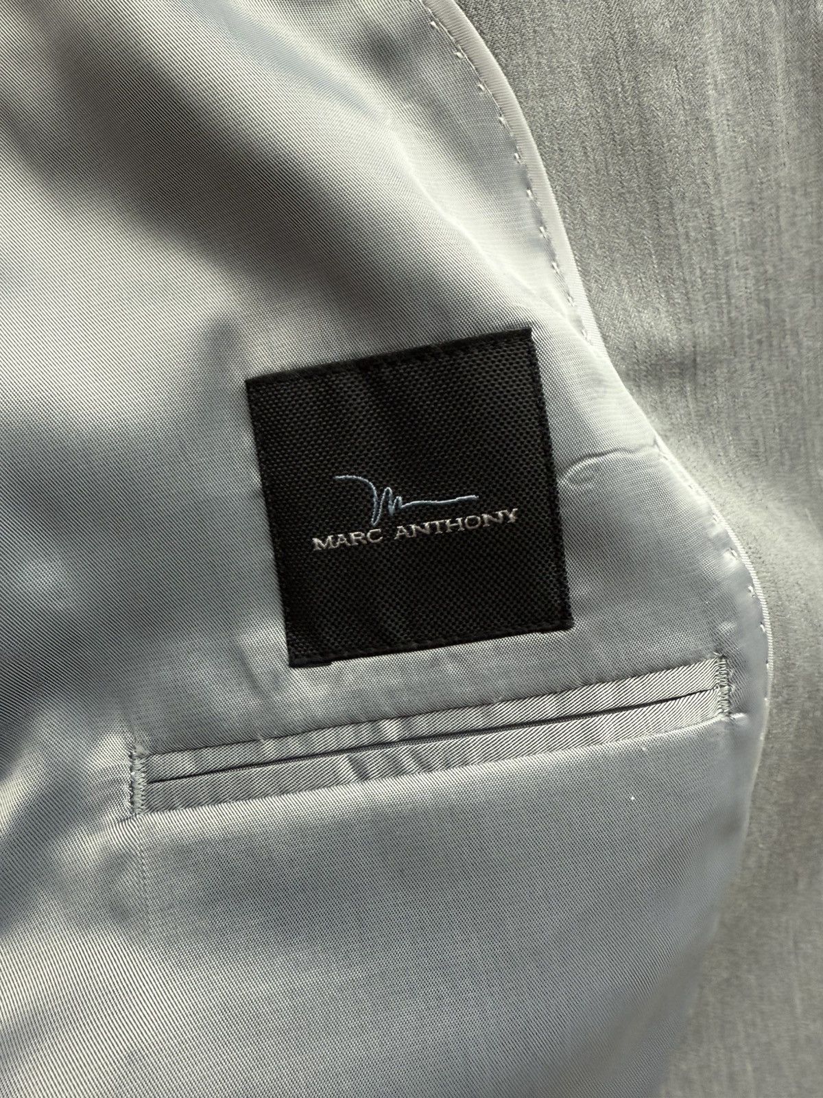 Marc Anthony Marc Anthony Blazer Heathered Light Grey Size 38S - 2 Thumbnail