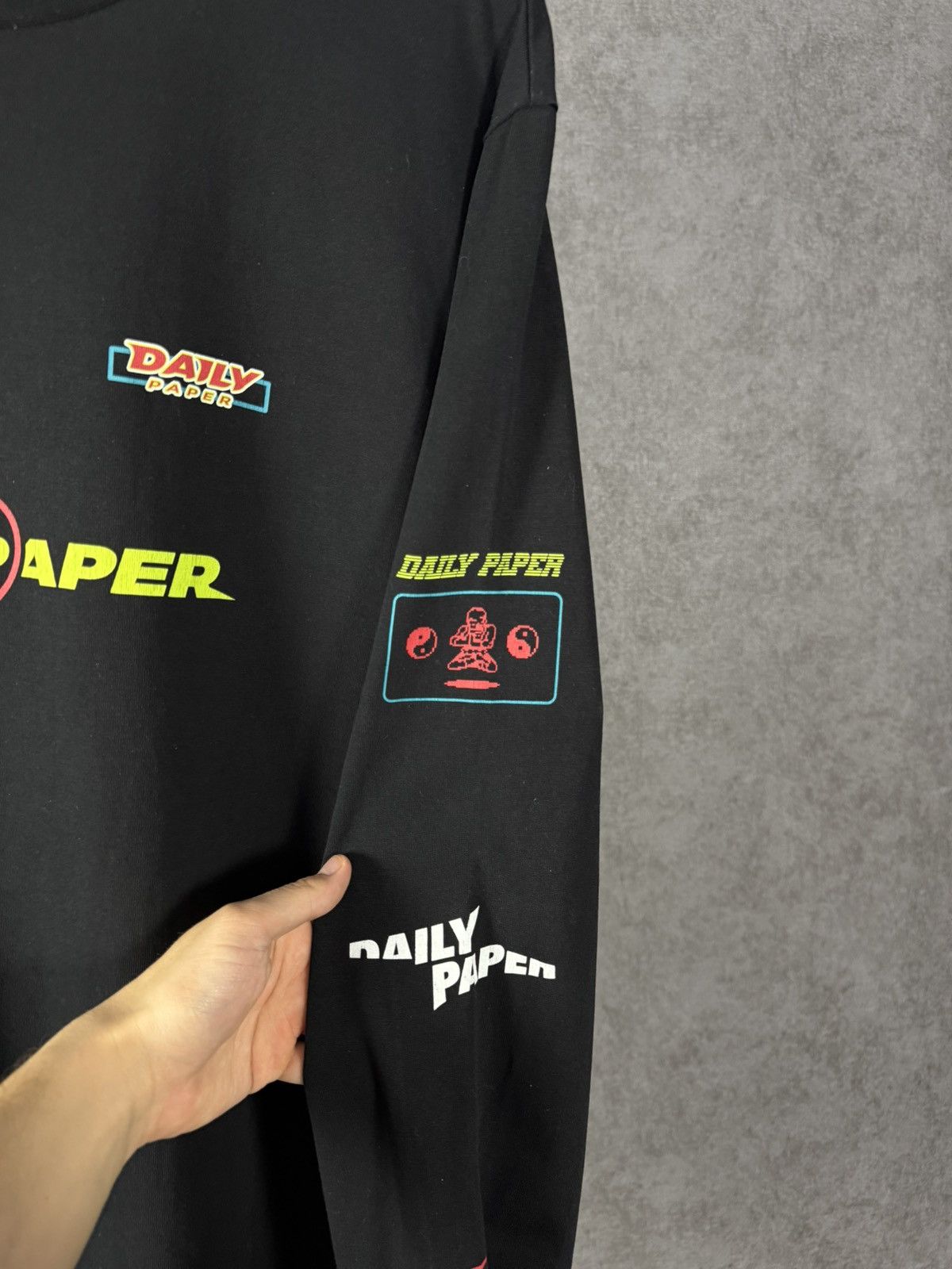 Daily Paper Daily Paper designer streetwear Y2K overprinted longsleeve Size US XL / EU 56 / 4 - 6 Thumbnail