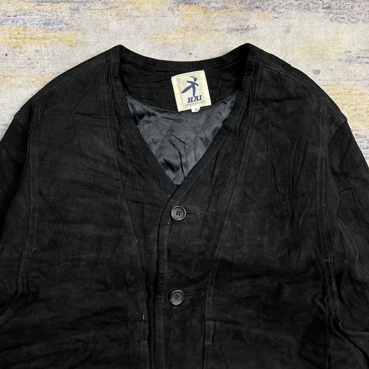 Hai Sporting Gear × Issey Miyake Hai Sporting Gear Issey Miyake suede leather hunting jacket Size US M / EU 48-50 / 2 - 6 Thumbnail