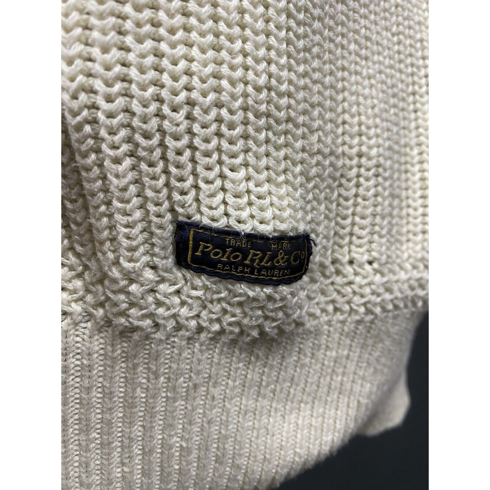 Polo Ralph Lauren Polo Ralph Lauren VTG Men's Beige Heavy Knitted Sweater Size Size US L / EU 52-54 / 3 - 9 Thumbnail