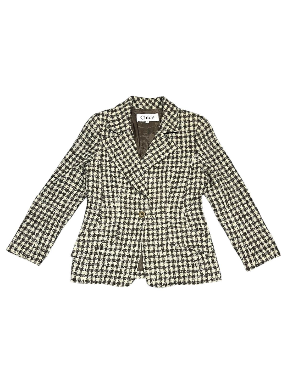 Designer Vintage Chloe Jacket Wool Woman Size US XS / EU 42 / 0 - 1 Thumbnail