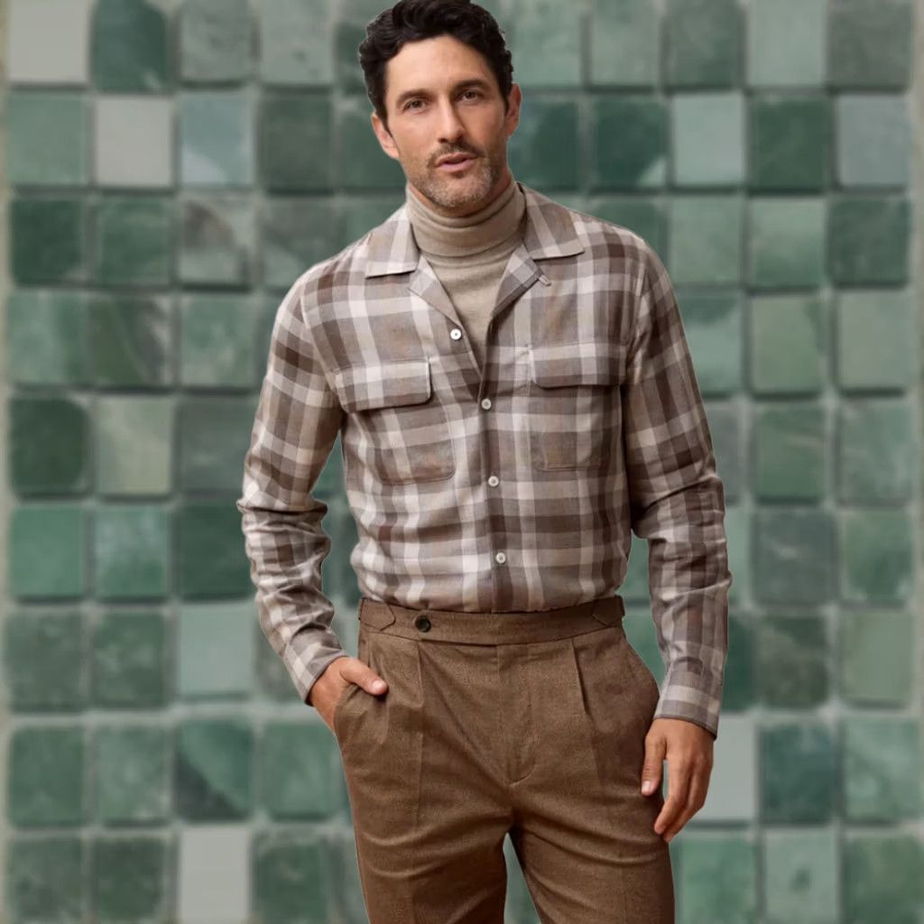Todd Snyder Todd Snyder Rayon Plaid Field Shirt Men 2XL Classic Fit NWT Brown Veco/Viscose Button-Up Collar Shirt Size US XXL / EU 58 / 5 - 1 Thumbnail