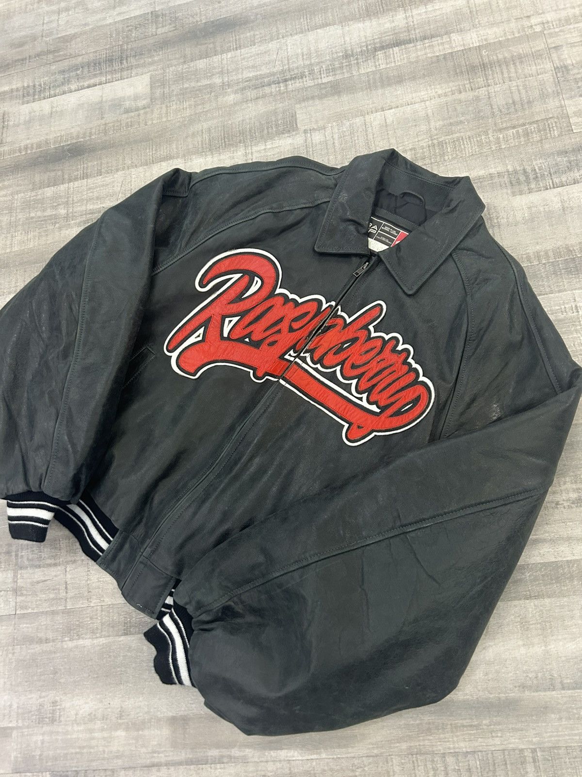 The GV Gallery The GV Gallery Raspberry Leather Varsity Jacket Size US L / EU 52-54 / 3 - 3 Thumbnail