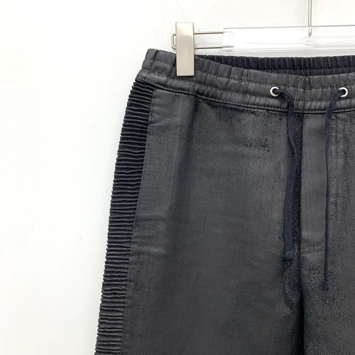 Balmain Balmain Black Side Pleated Design Cotton Casual Pants K26WX Size US 34 / EU 50 - 3 Thumbnail