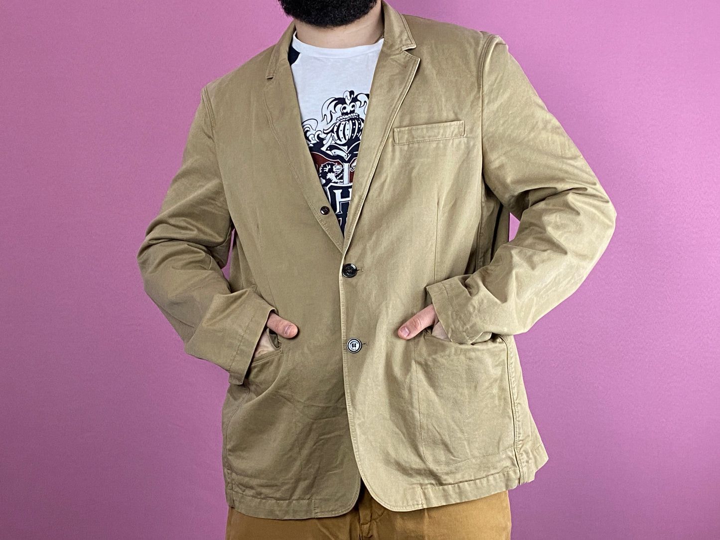 Burberry × Vintage Burberry Brit Vintage Men's Blazer Jacket - XXL Size US XXL / EU 58 / 5 - 4 Thumbnail