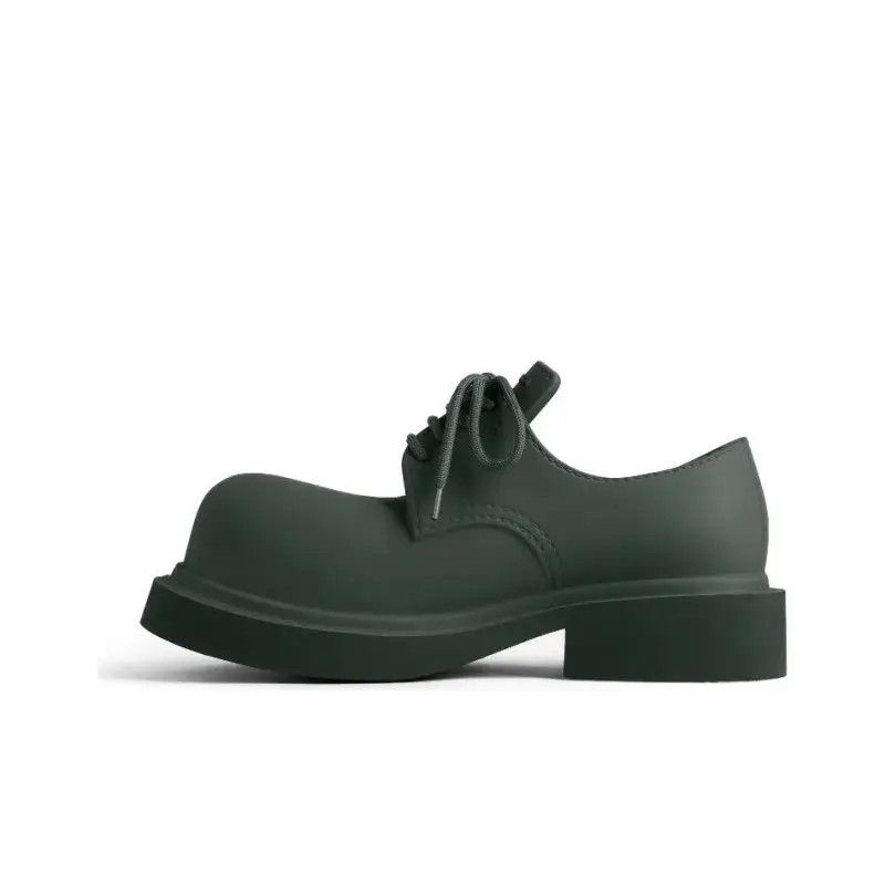 Balenciaga o1bcso1str1024 Steroid Derby Shoes in Dark Green