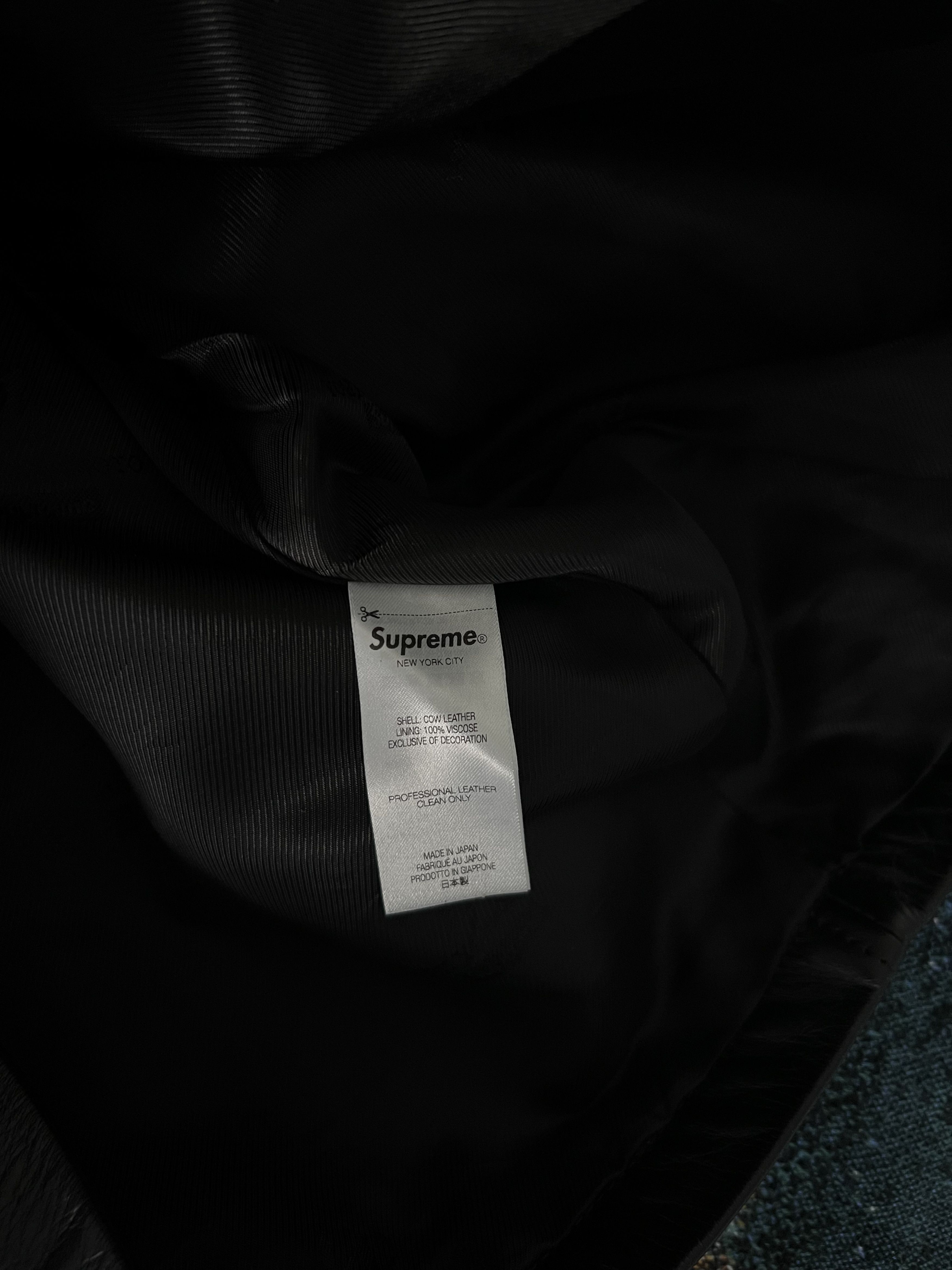 Supreme × Yohji Yamamoto Supreme Y's by Yohji Yamamoto Leather Jacket in Black Size US L / EU 52-54 / 3 - 10 Thumbnail