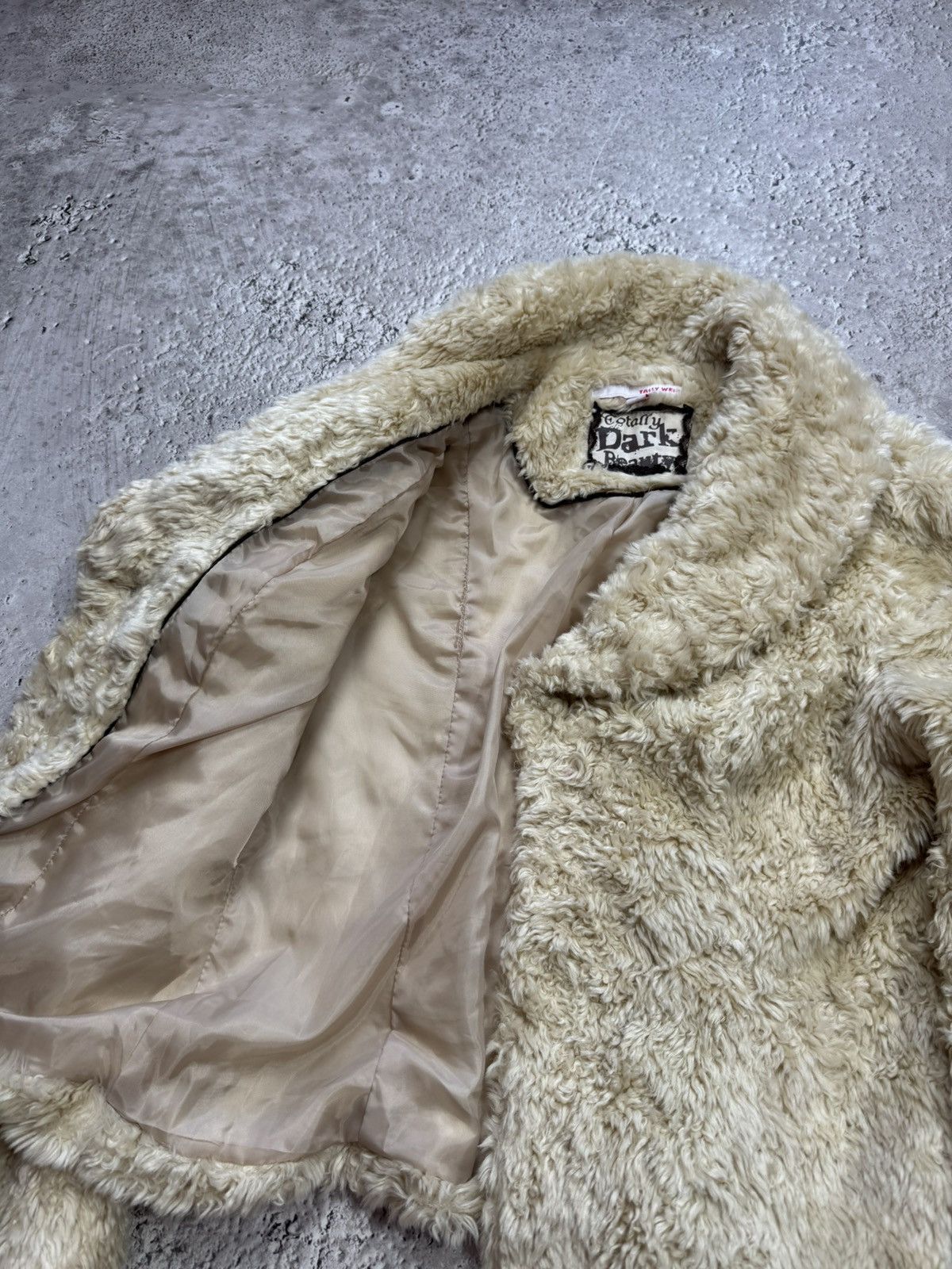 Other Vintage Faux Fur Teddy Jacket Women’s L Cream Y2K Soft Size L / US 10 / IT 46 - 7 Thumbnail